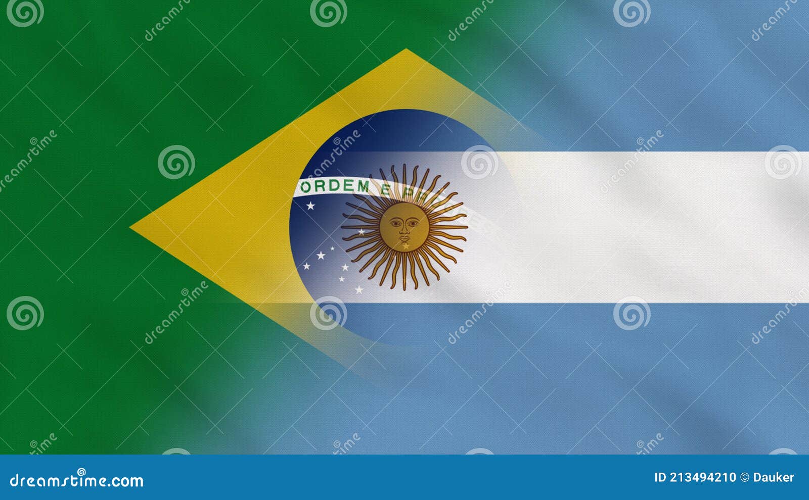 Brasil Y Argentina Desmenuzaron Bandera De Tela Intro. Stock de ilustración  - Ilustración de bandera, textura: 213494210