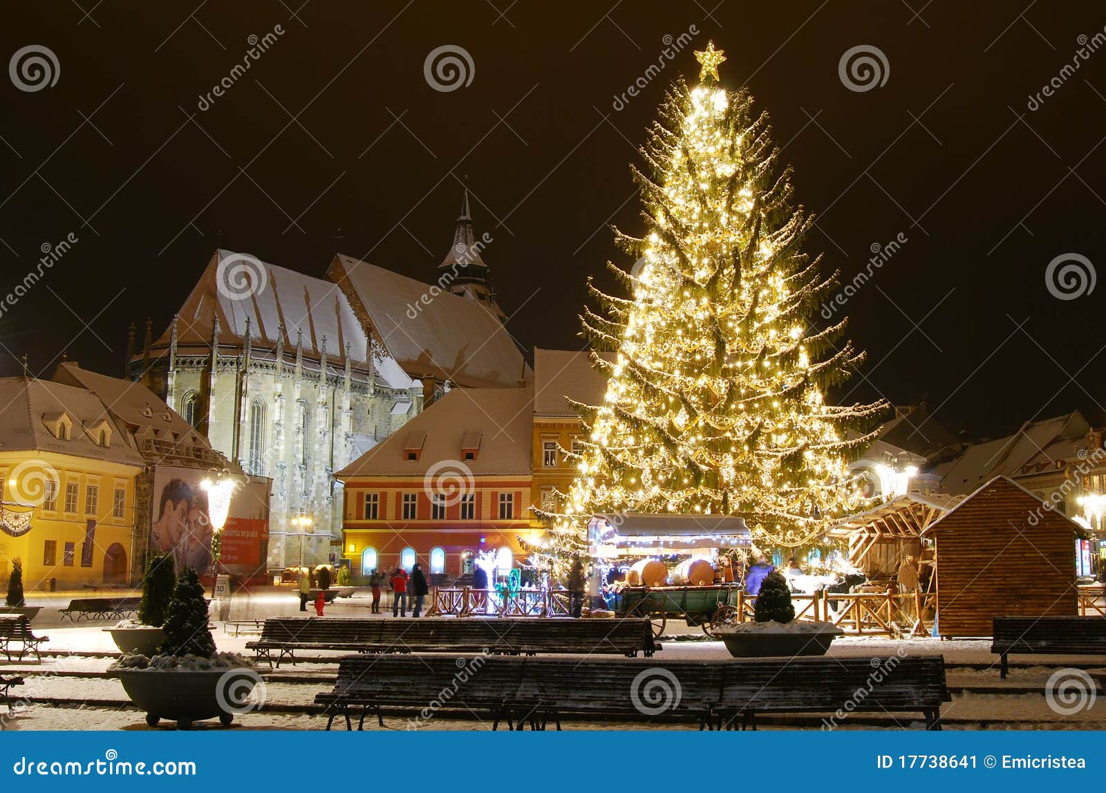 Brasov Center in Christmas Days, Romania Editorial Photo Image of