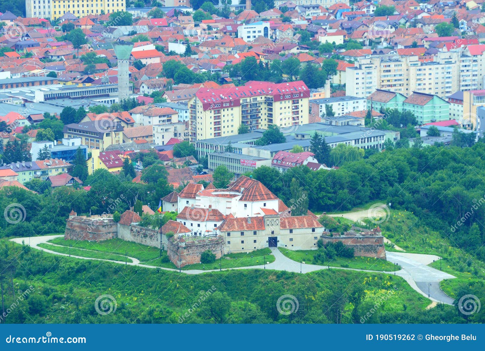 Picture of Cetatea Brasov Romanian Pronunciation: [braËˆÊƒov