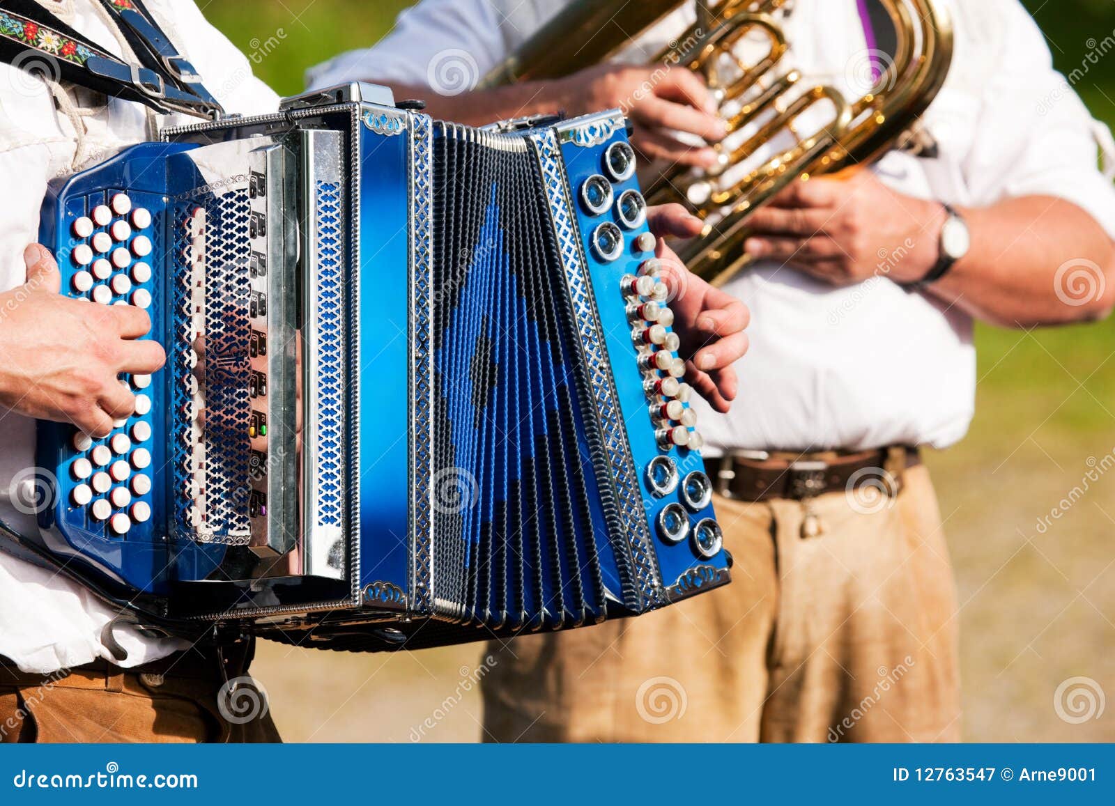 Brass band in Bavaria stock image. Image of oktoberfest 12763547