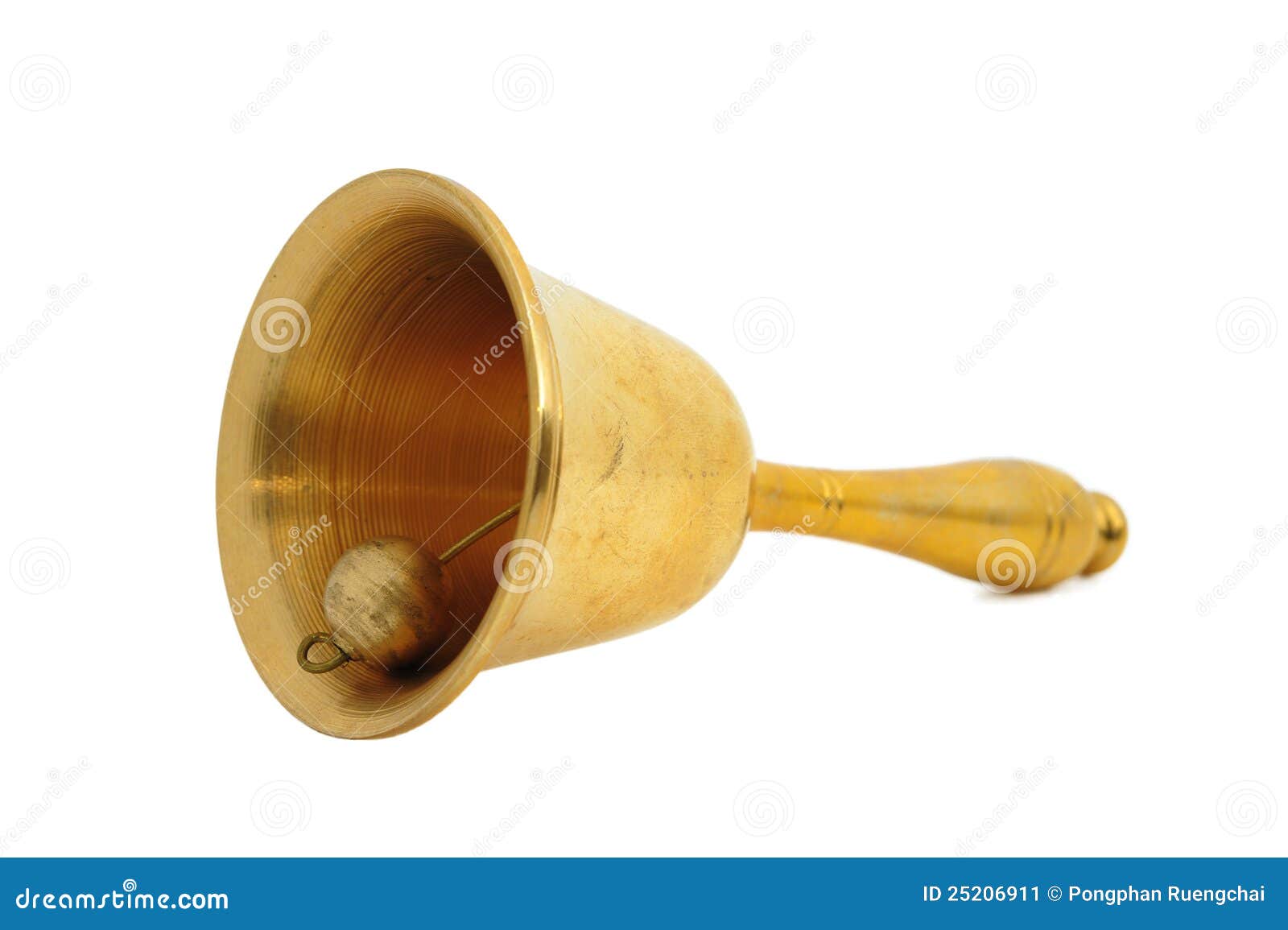 Brass bell stock image. Image of handbell, musical, ding 25206911