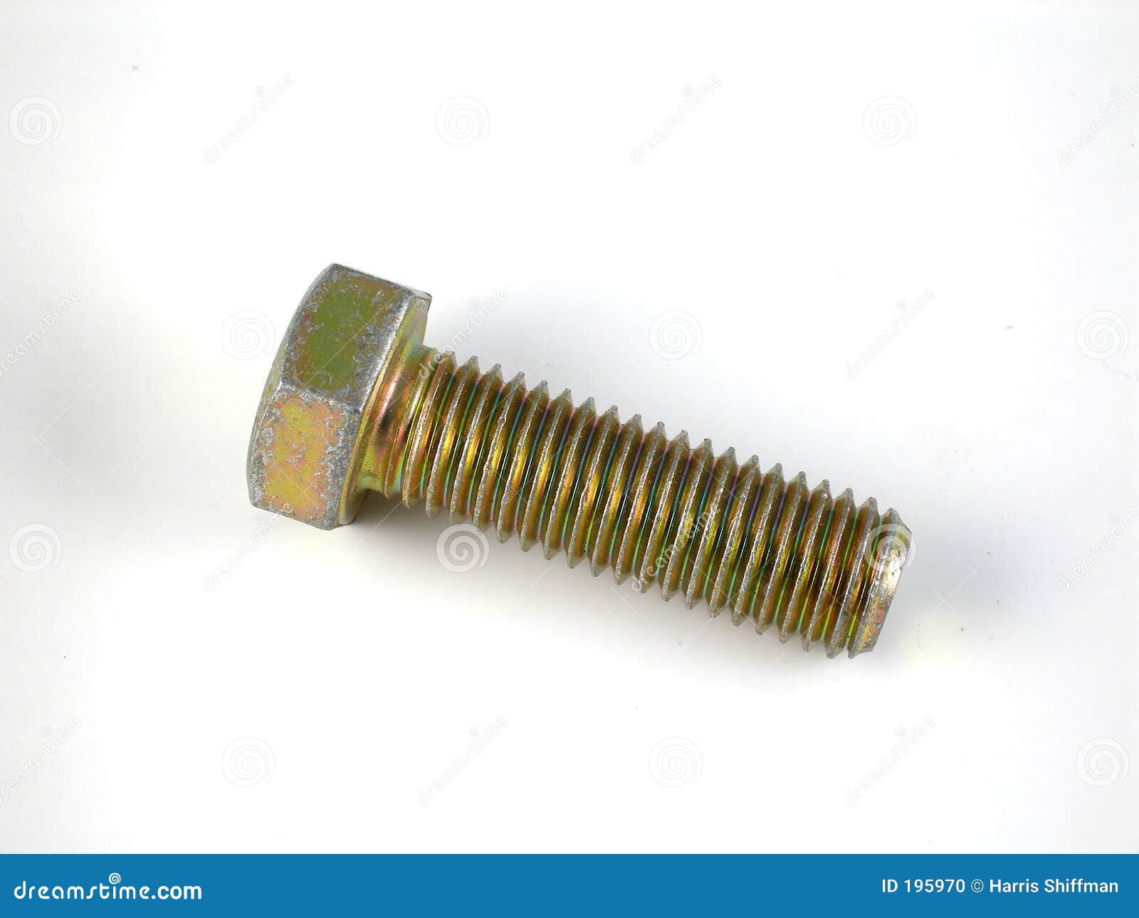 Brass bolt stock photo. Image of isolated, hardware, fastener 195970