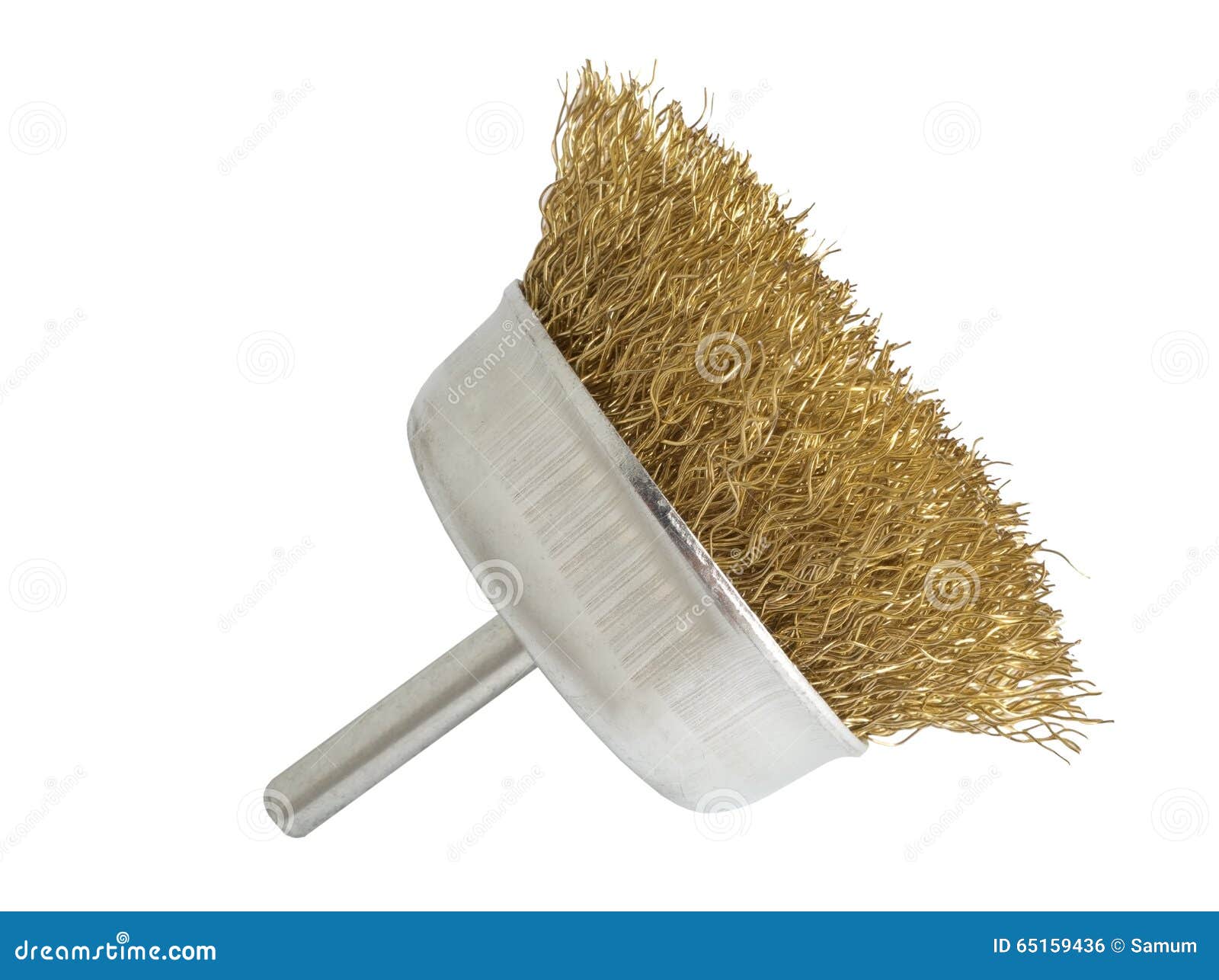 Brass brush for drill stock photo. Image of metal, machine 65159436