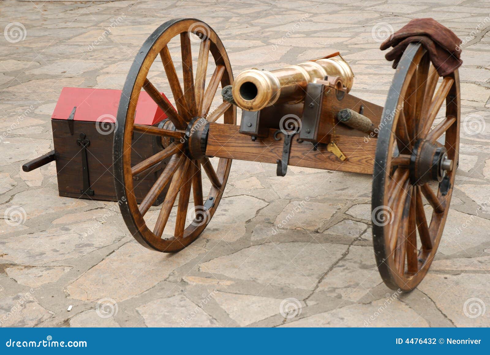 Brass Cannon stock photo. Image of military, ammunition 4476432
