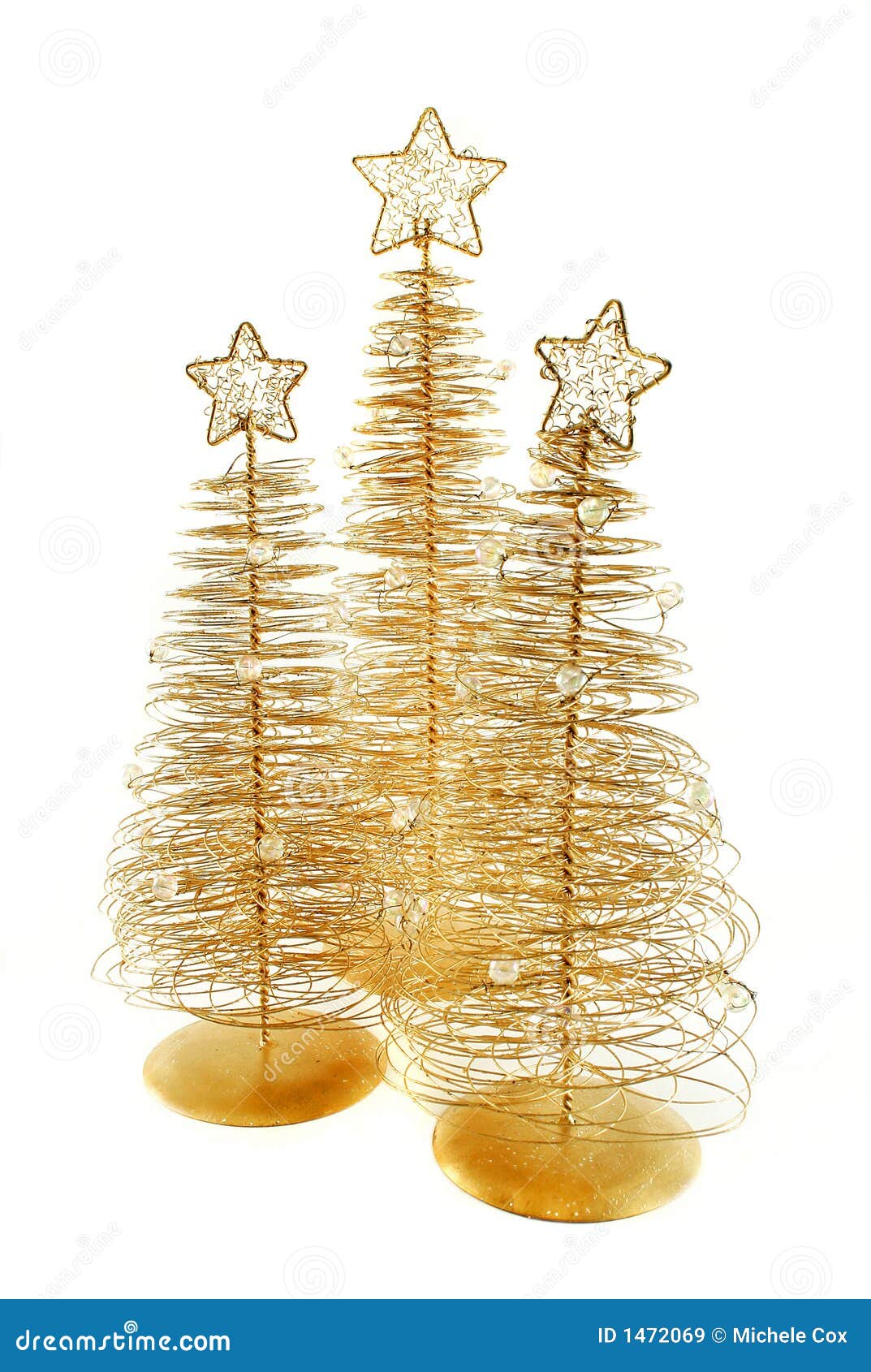 Brass Christmas Trees stock image. Image of gold, window 1472069