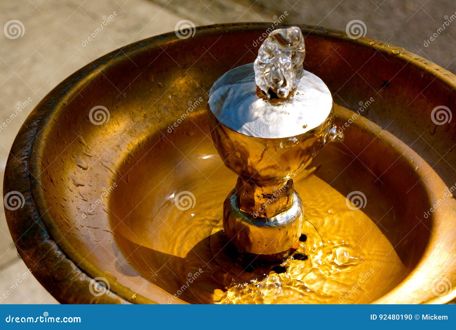 Brass drinking fountain stock photo. Image of bowl, date 92480190