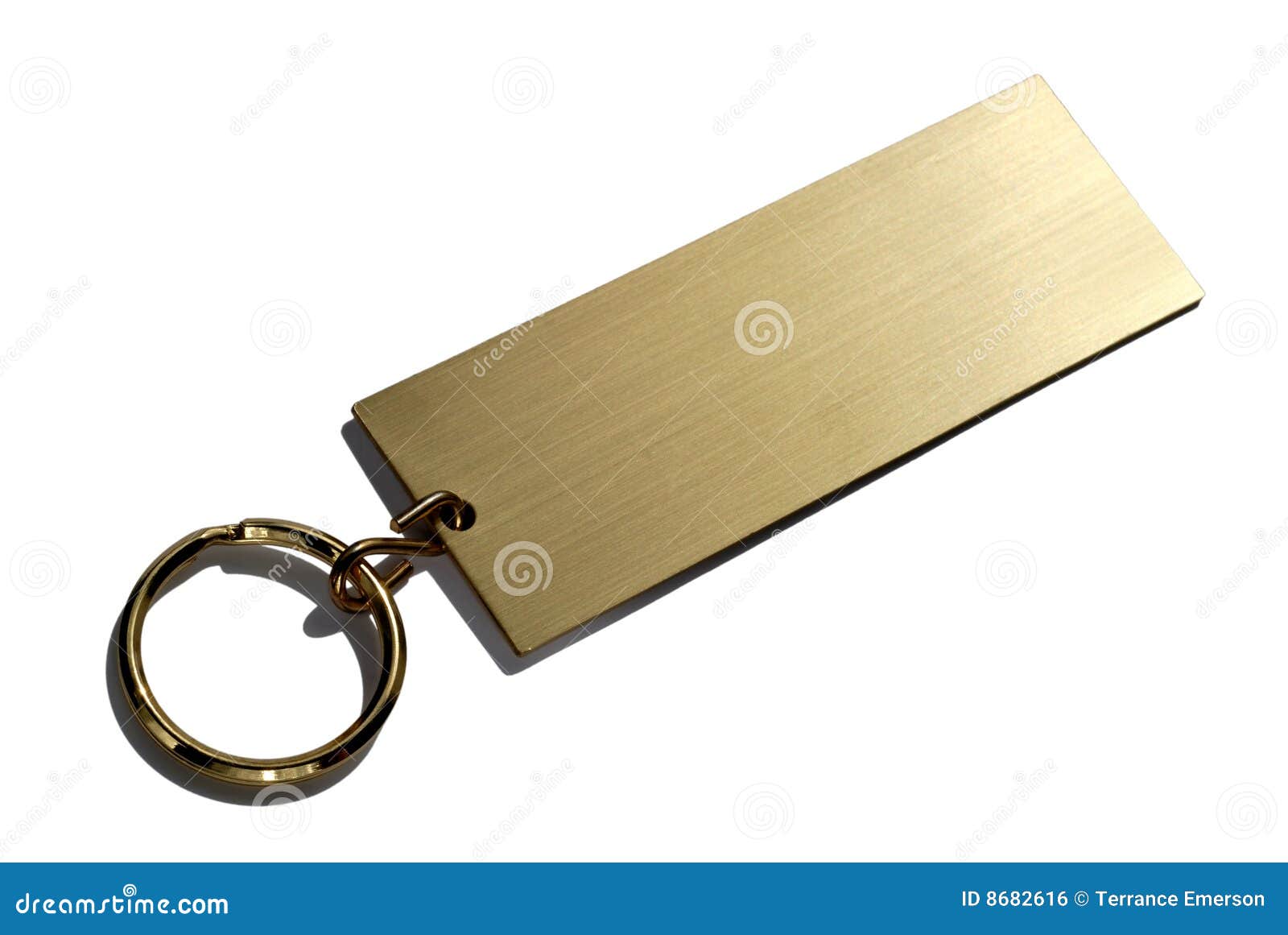 brass keychain nameplate