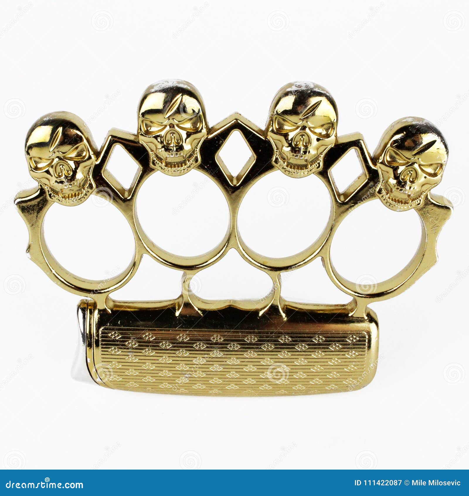 Brass Knuckle Duster, Weapon for Hand, Isolated on White. Design, Gangster  Stock Image - Image of bandit, shiny: 111422087