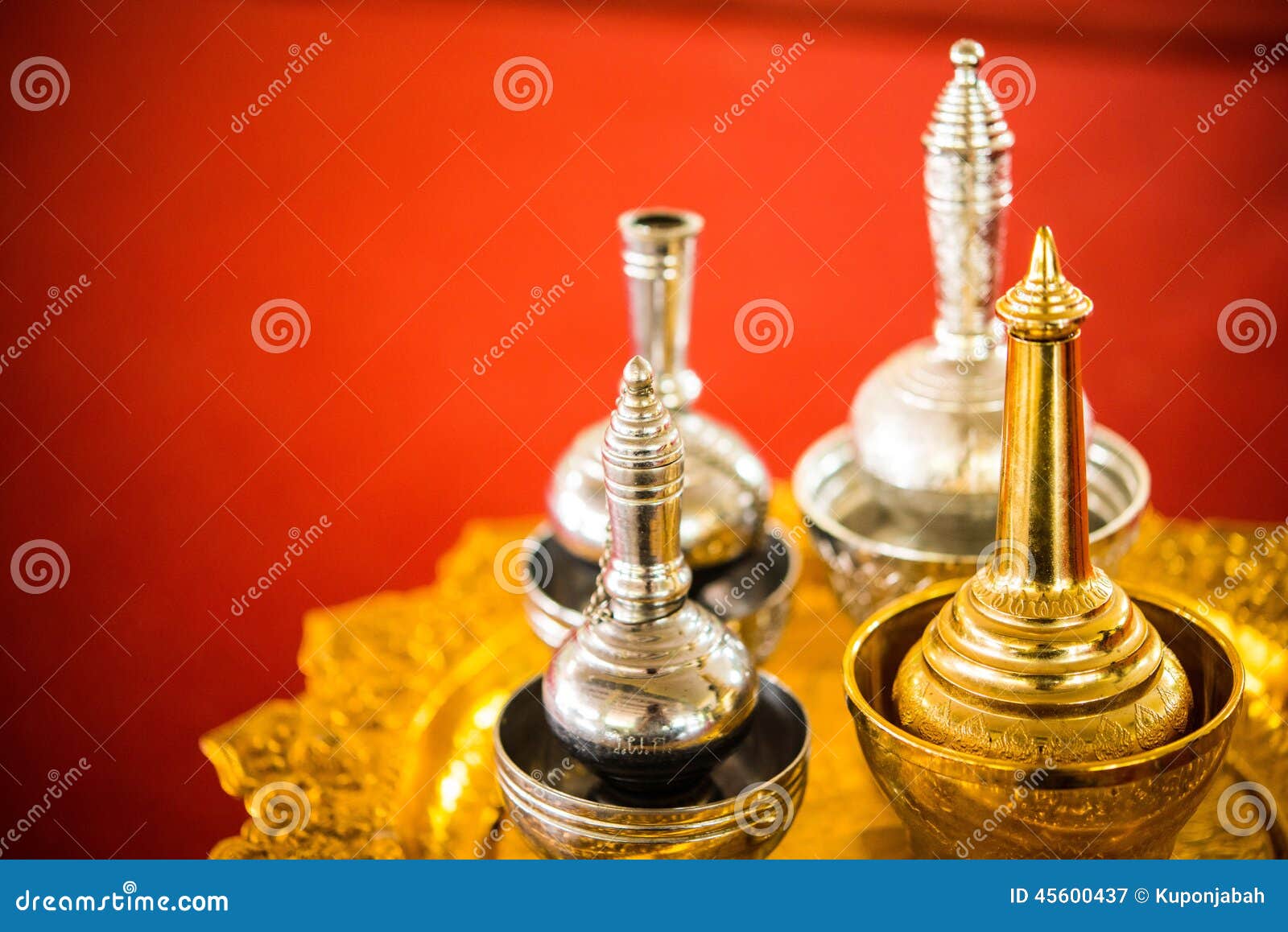 Brass Pour Ceremonial Water RoyaltyFree Stock Photography