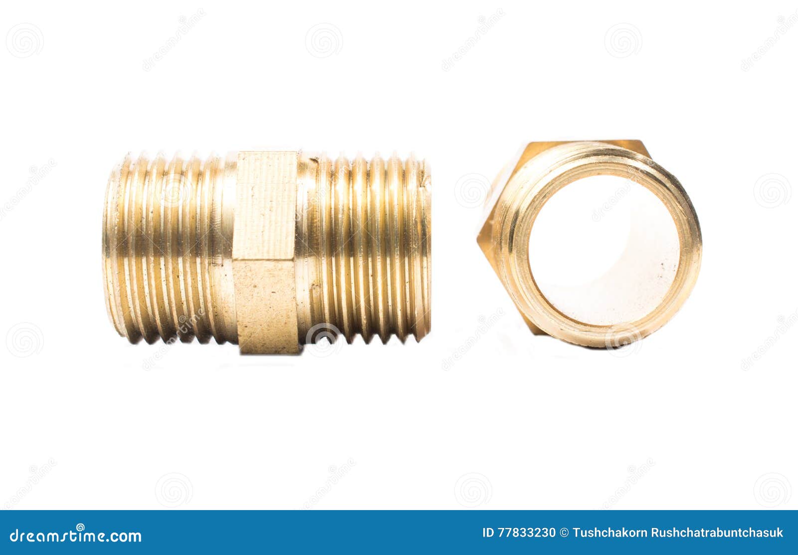 Brass waterpipe stock photo. Image of copper, branch 77833230