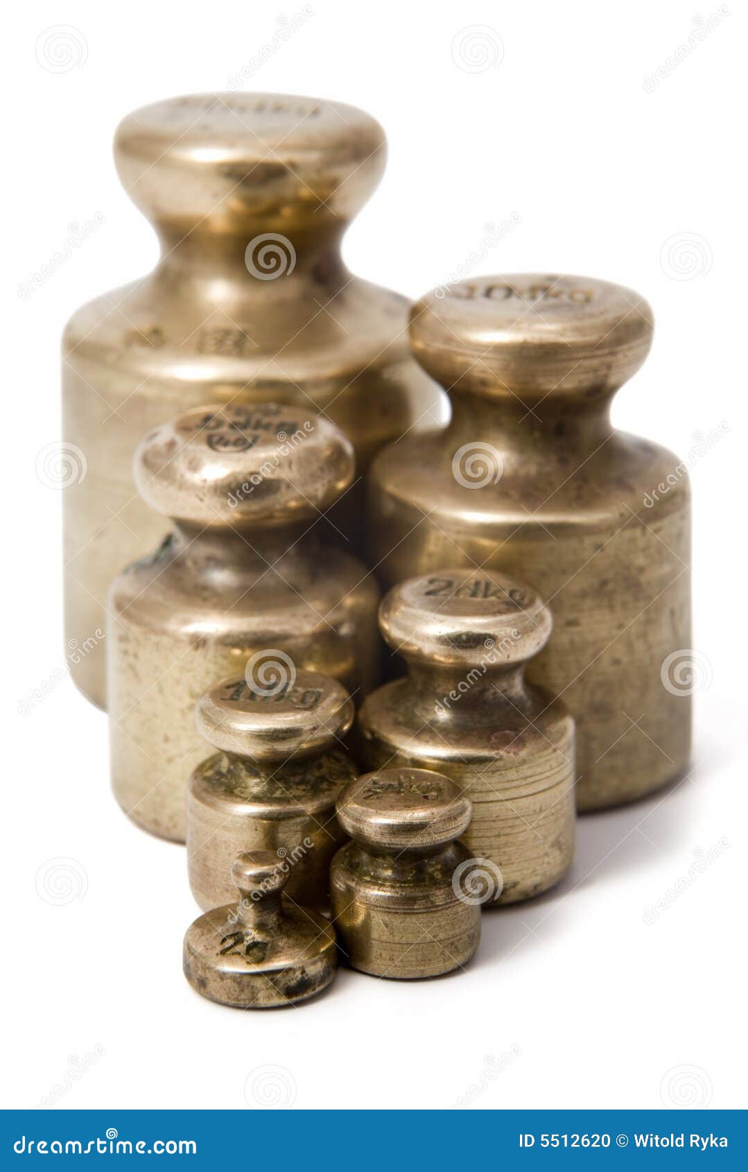 Brass weights stock photo. Image of scales, fashioned 5512620