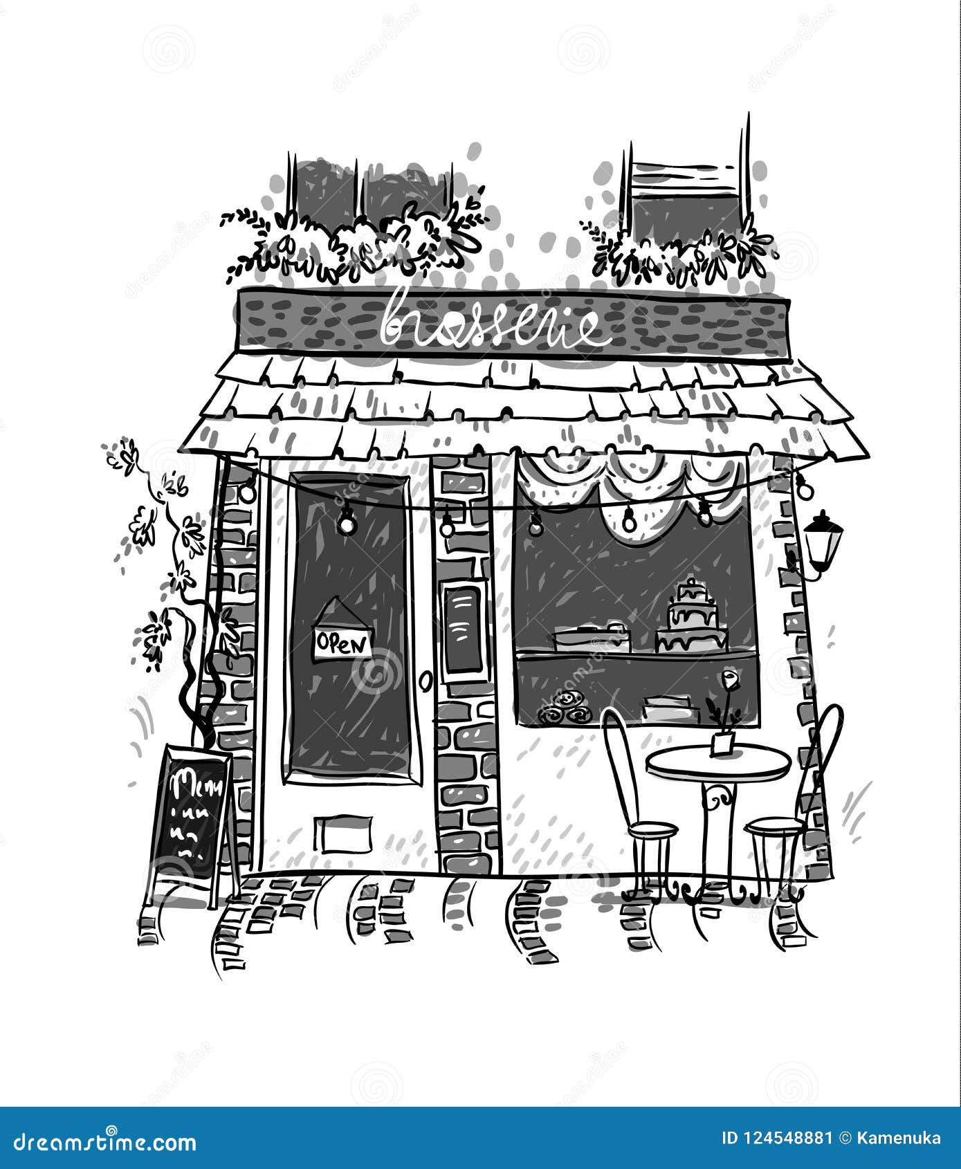 brasserie. little cosy cafe.  sketch