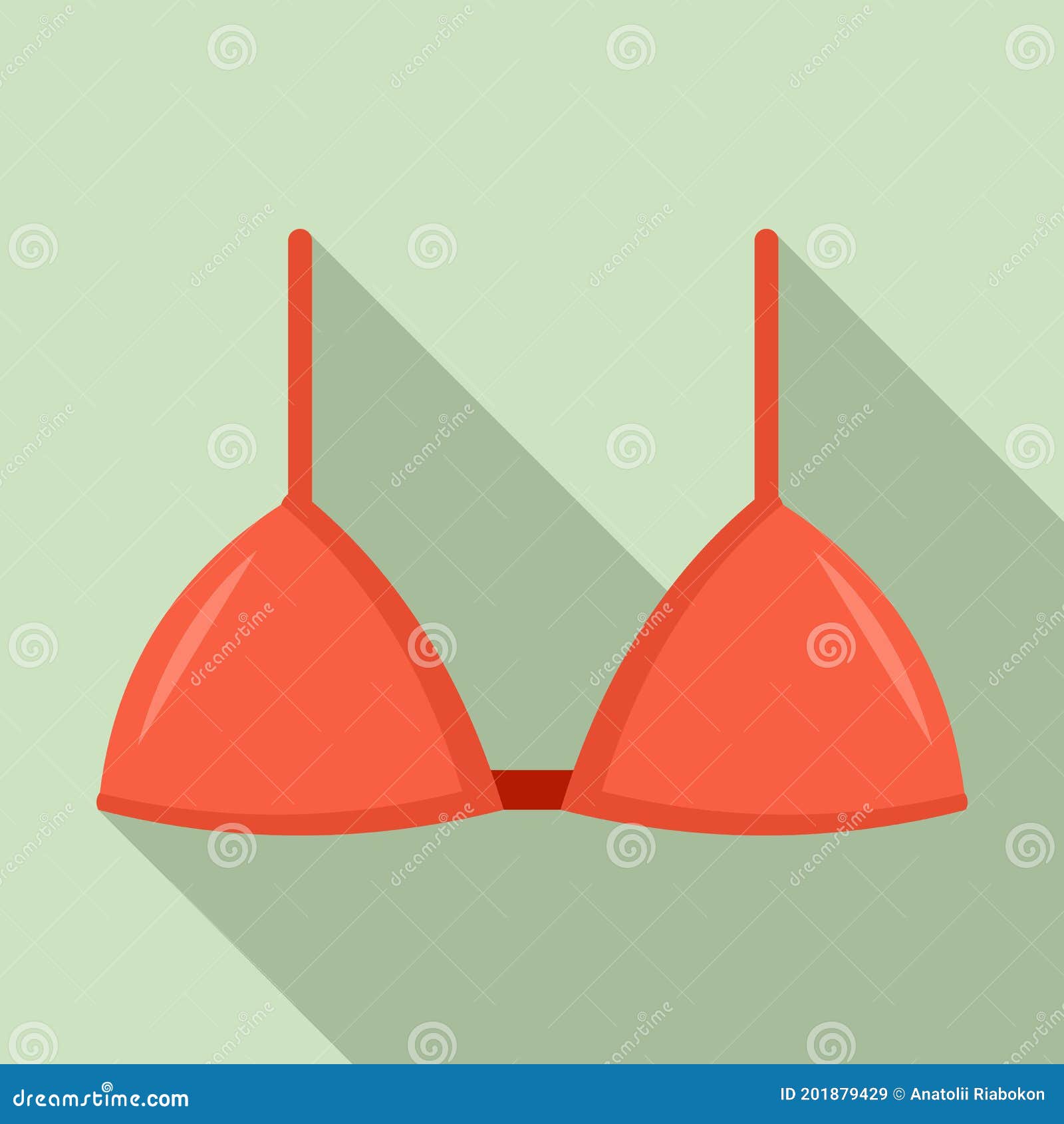 Brassiere Bra Icon, Flat Style Stock Vector - Illustration of fashion ...