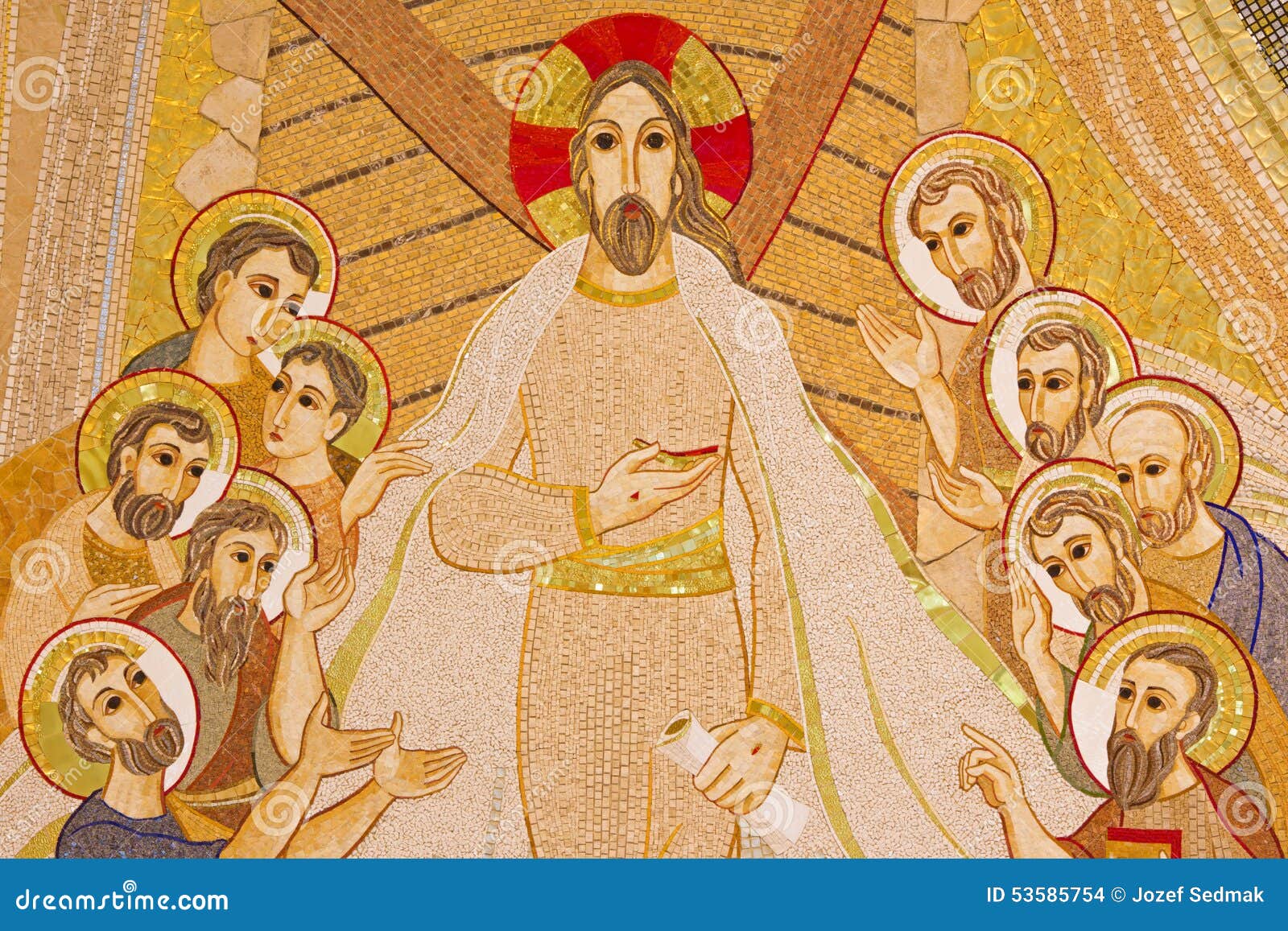 Quanti Erano Gli Apostoli Di Gesù Bratislava - Mosaico Di Cristo Resuscitato Fra Gli Apostoli Nella