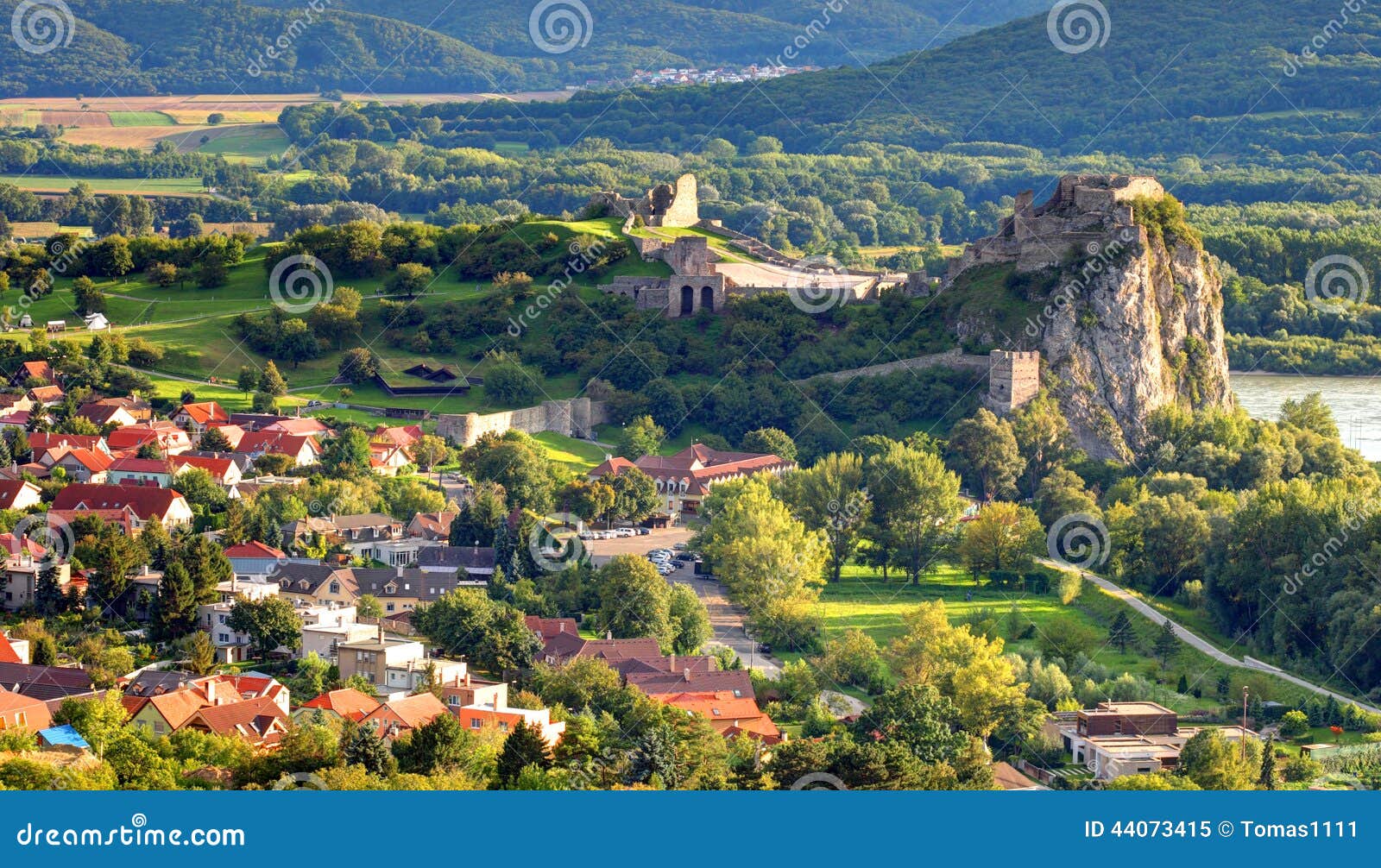 bratislava - ruin of castle devin, slovakia