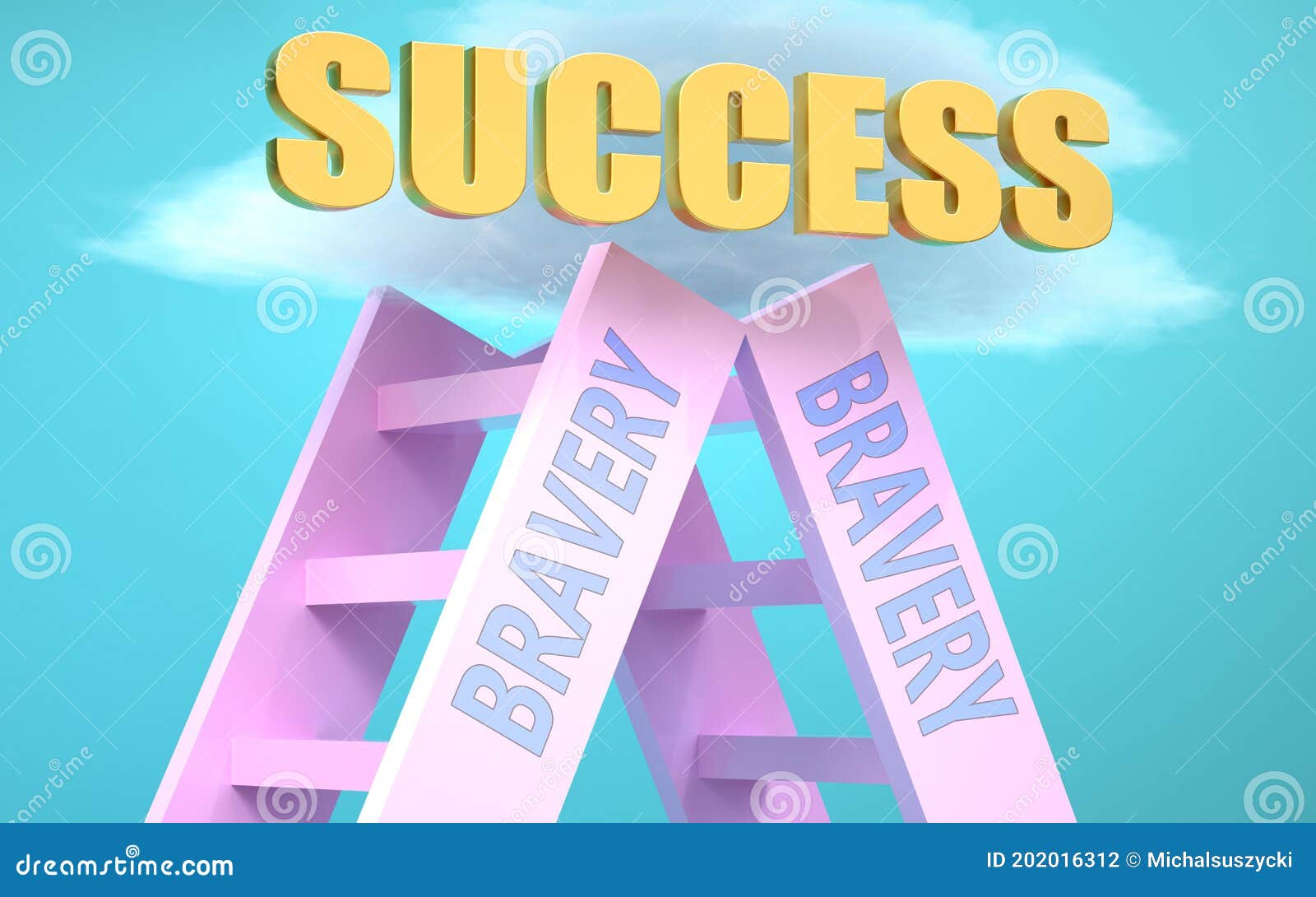 bravery-ladder-that-leads-to-success-high-in-the-sky-to-symbolize-that