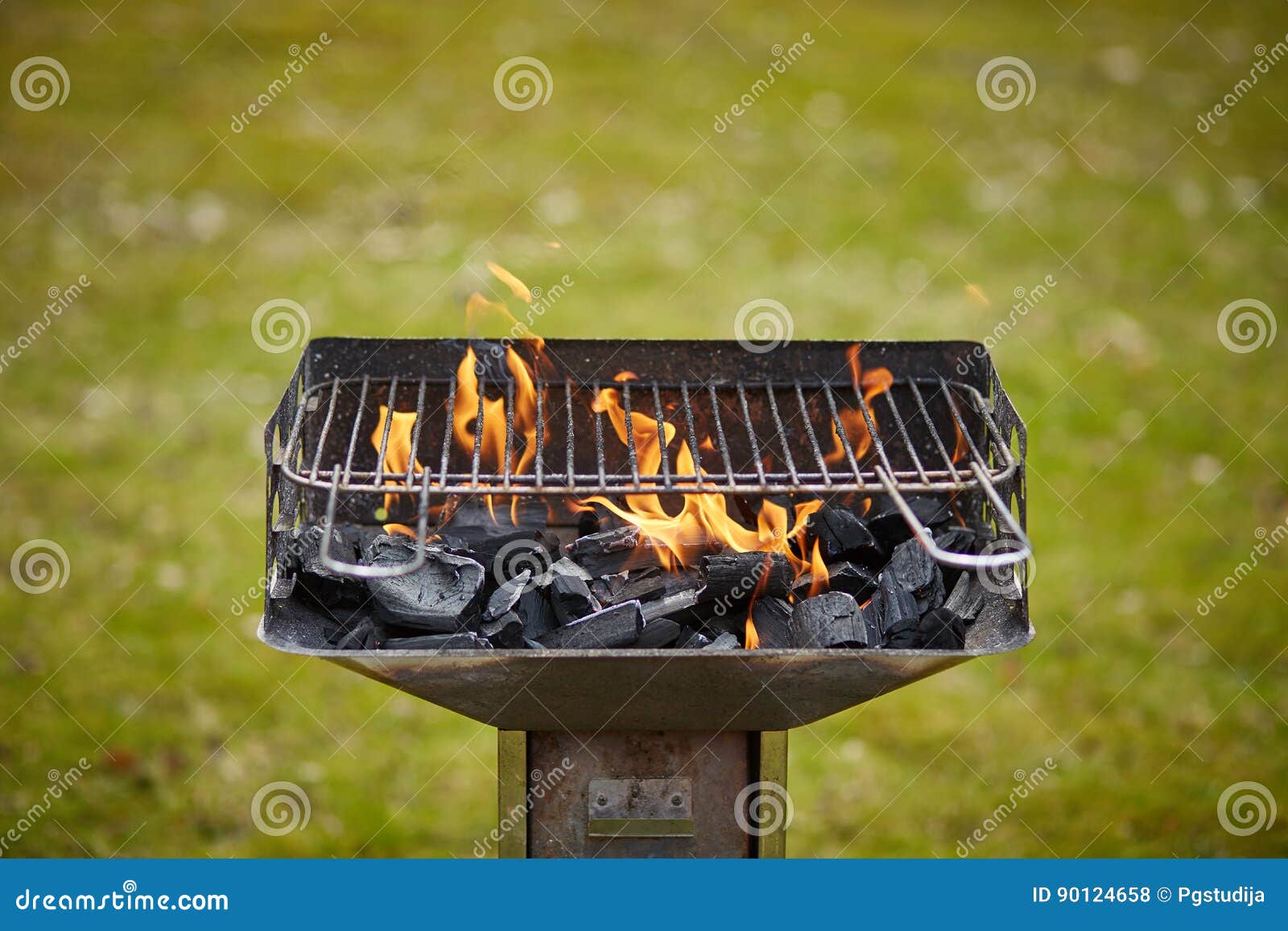 A Brazier with Charcoal and Flame in it Stock Photo Image of brazier