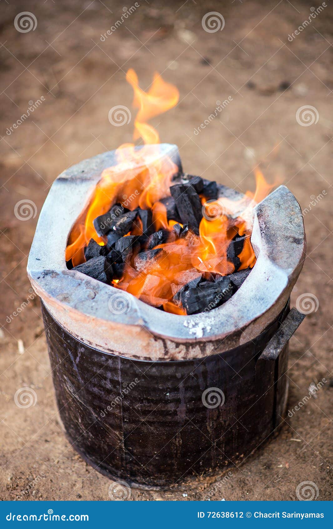 Brazier stock photo. Image of flame, stove, burn, closeup 72638612