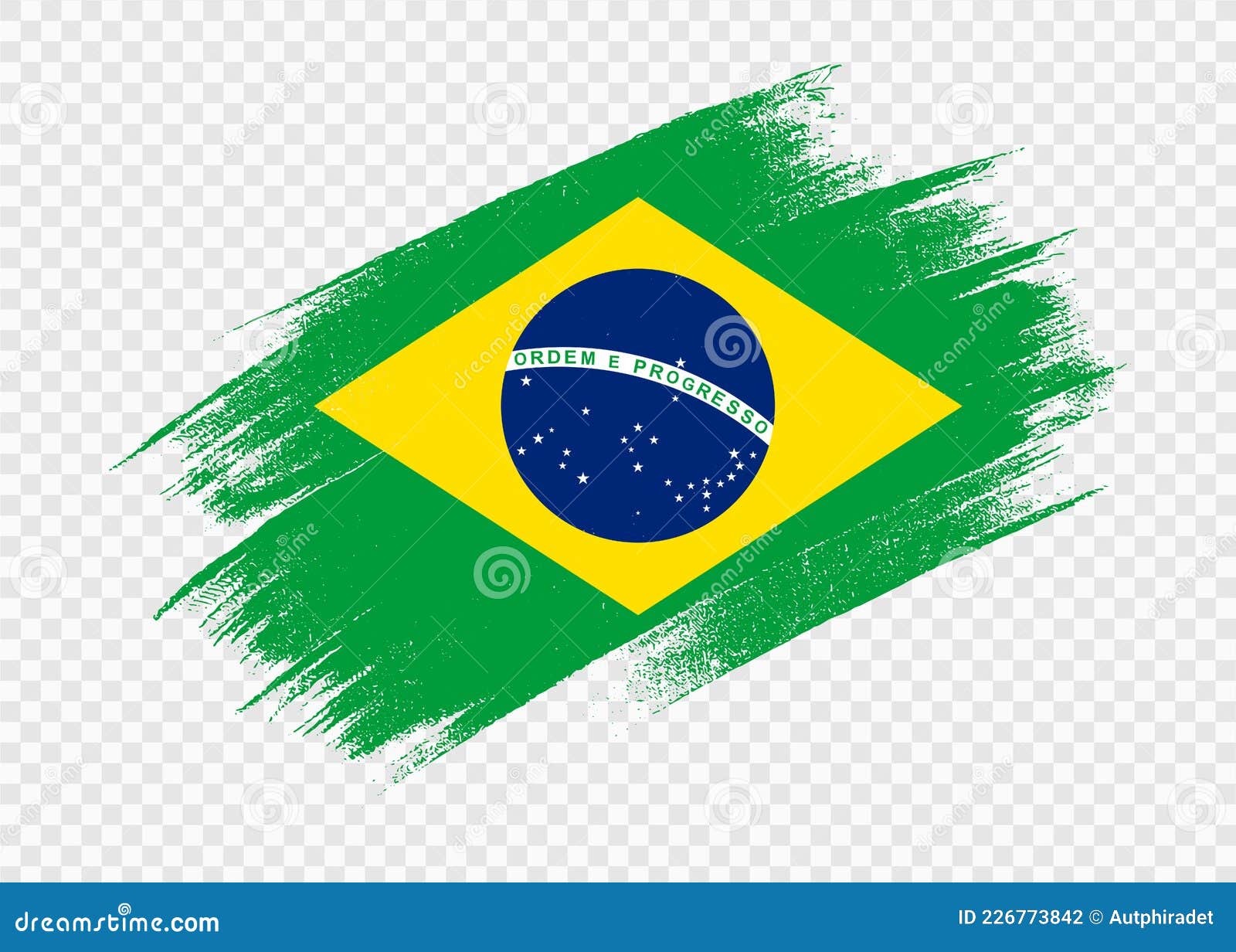 Brazil Flag with Brush Paint Textured Isolated on Png or Transparent  Background,Symbol Brazil,template for Banner,advertising , Stock Vector -  Illustration of design, freedom: 226773842
