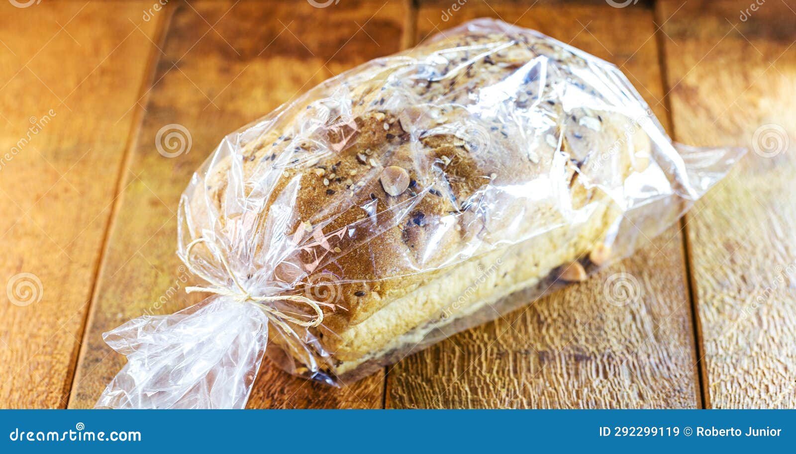 brazil nut bread, packaged in biodegradable plastic, organic and vegan food made at home