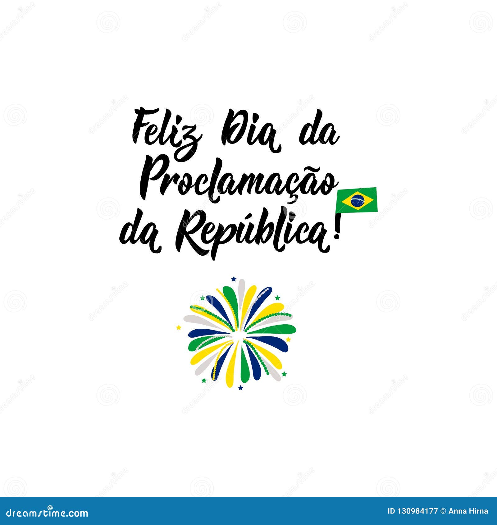 Brazil Greeting Text 15 De Novembro Proclamacao Da Republica Translate  November 15 Proclamation Day Of The Republic In Brasil Vector Illustration  Stock Illustration - Download Image Now - iStock