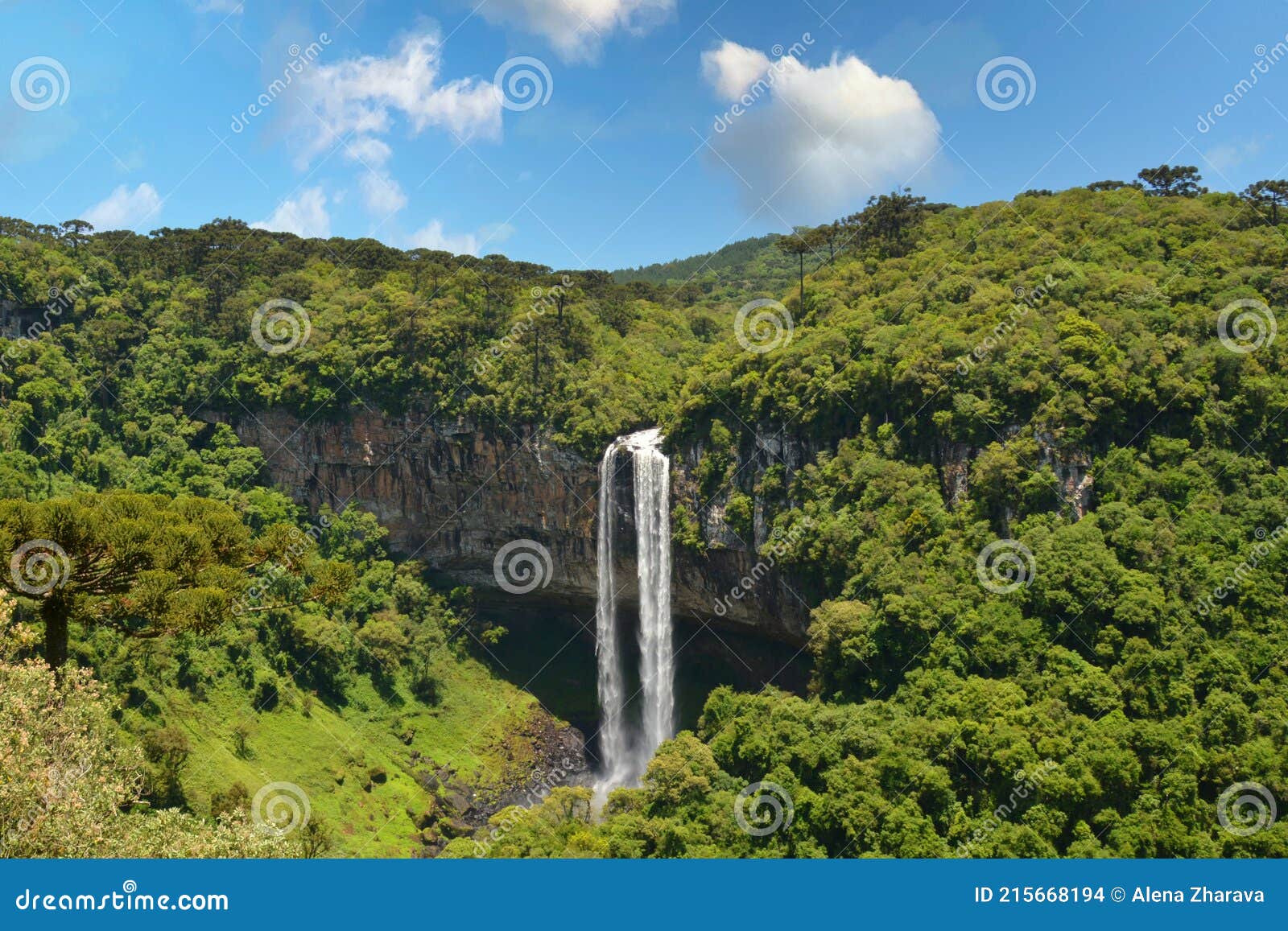 Rio Grande Do Sul, Gramado Canela, Parque Do Caracol Cascata Extraordinary Nature Waterfall - Image of nature, green: 215668194