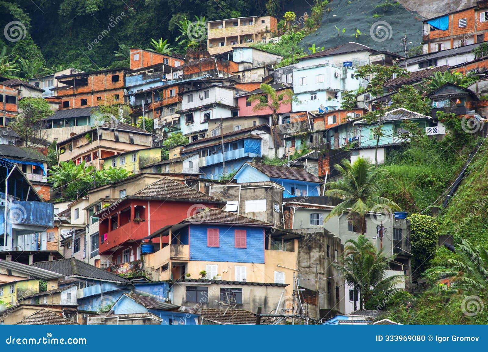brazil sao paolo old santos hill village