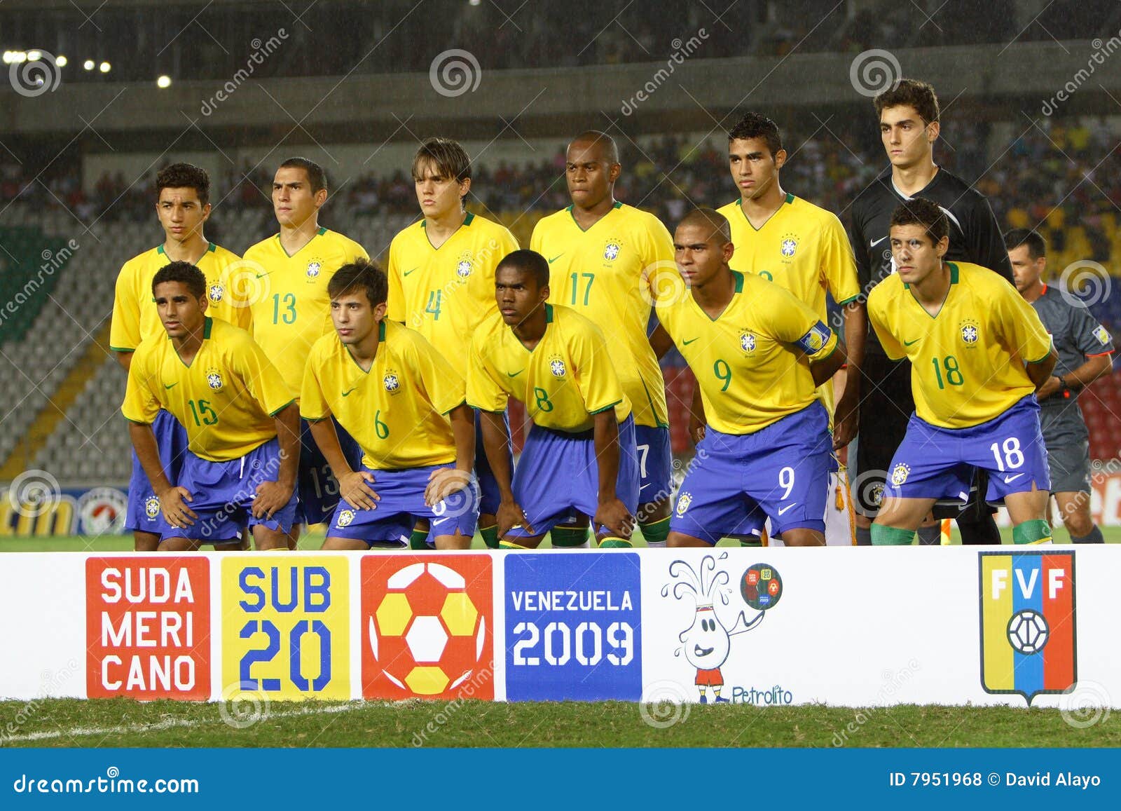 Brazil Players Pose Team Picture Prior Editorial Stock Photo - Stock Image