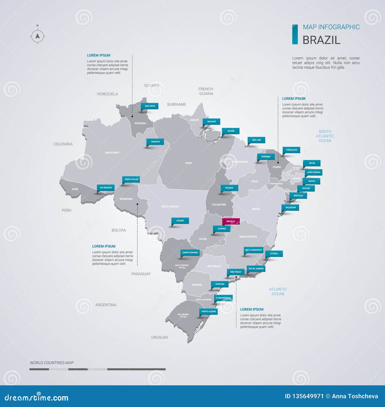 brazil infographic icons brazil infographic icons