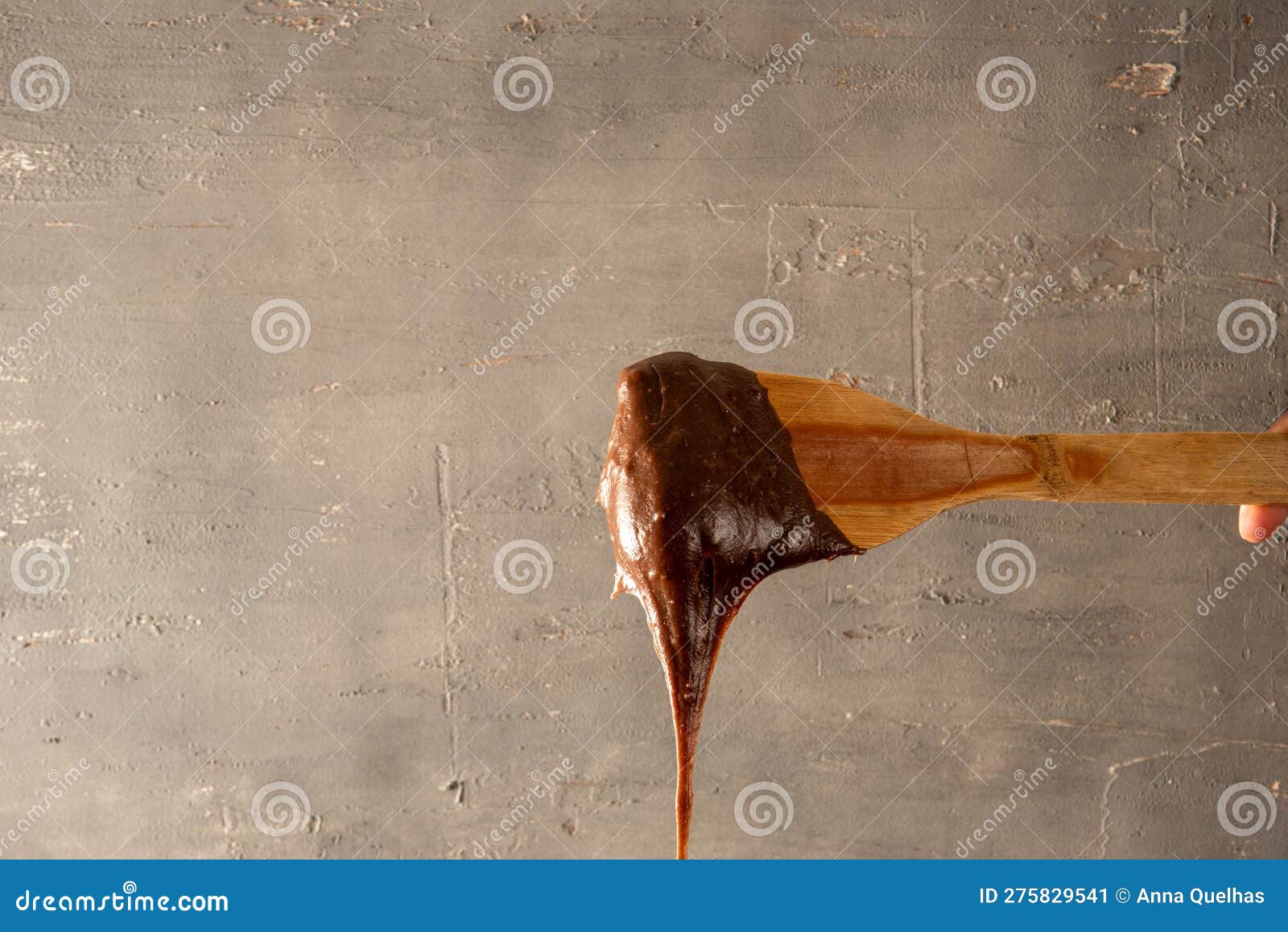 brazilian candy brigadeiro (brigadier candy), in the creamy version to eat using a spoon (also known as brigadeiro de colher