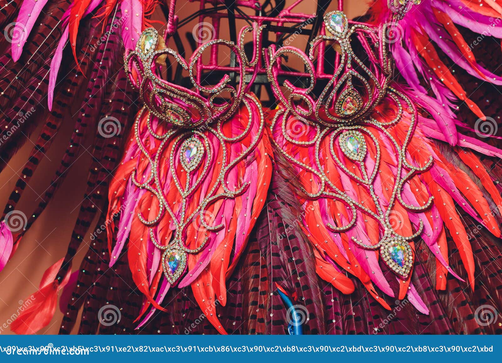 brazilian carnival. dancing in bright tropical colors. toning.shallow depth of field.