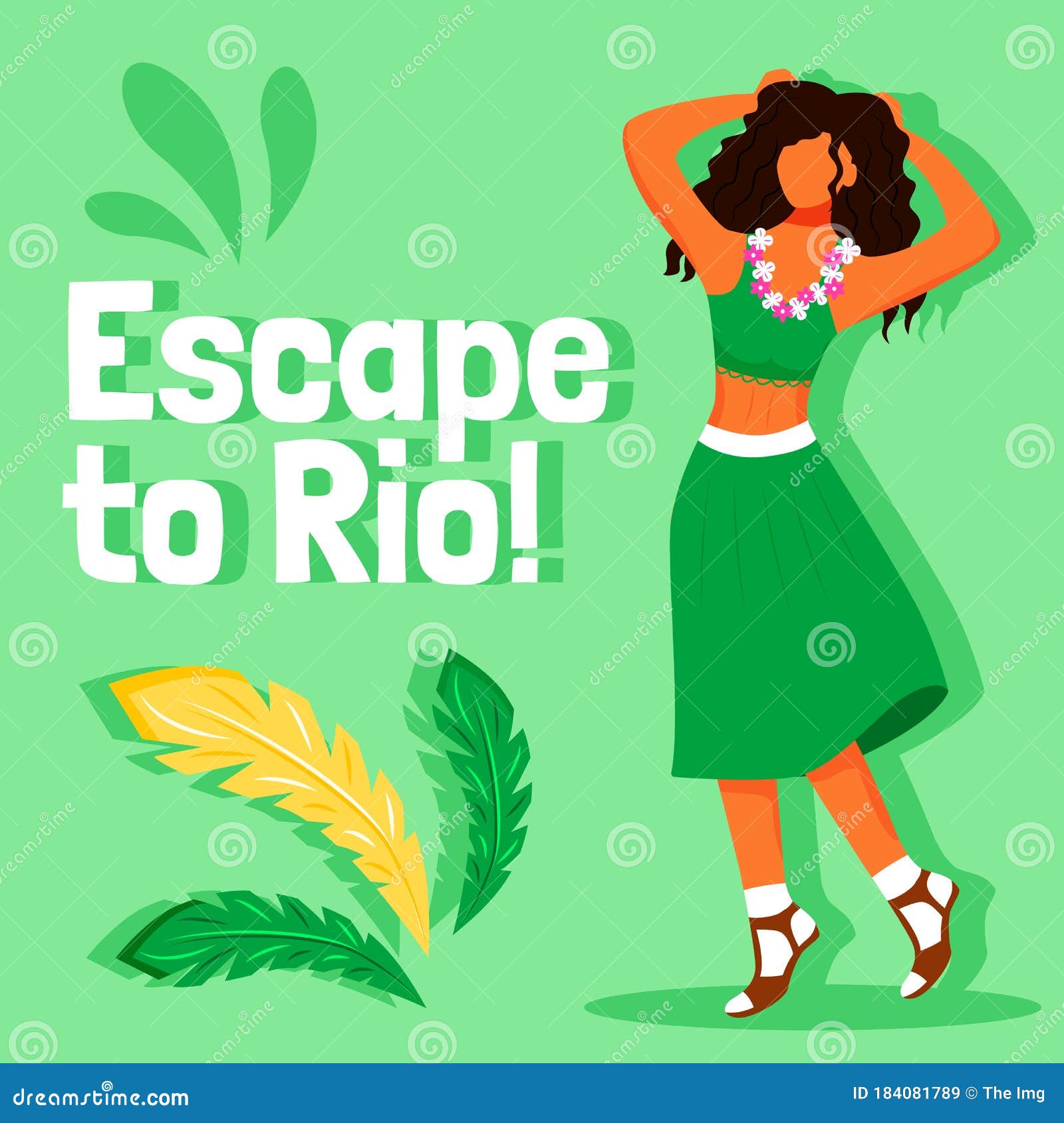 Download Brazilian Carnival Social Media Post Mockup Stock Vector ...