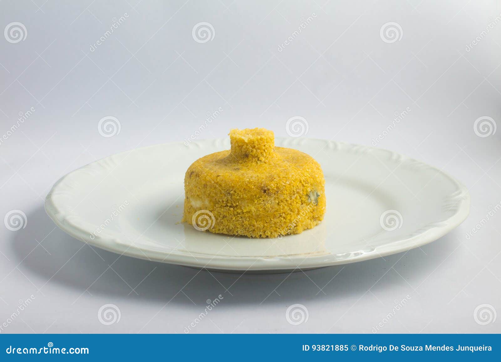 Cuscuz Paulista Typical Brazilian Food With Cornflour RoyaltyFree