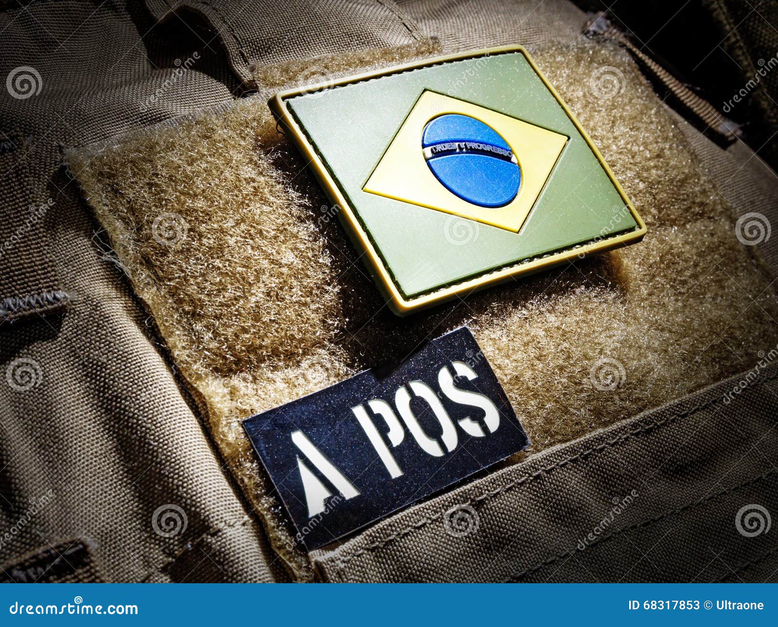 Plate Carrier With USA Flag Patch RoyaltyFree Stock Photography