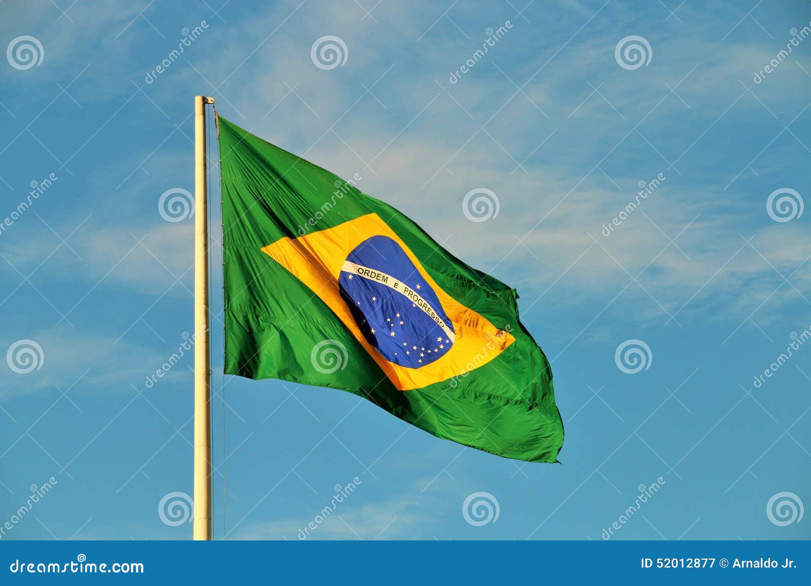 Brazilian flag waving stock image. Image of nation, forest 52012877