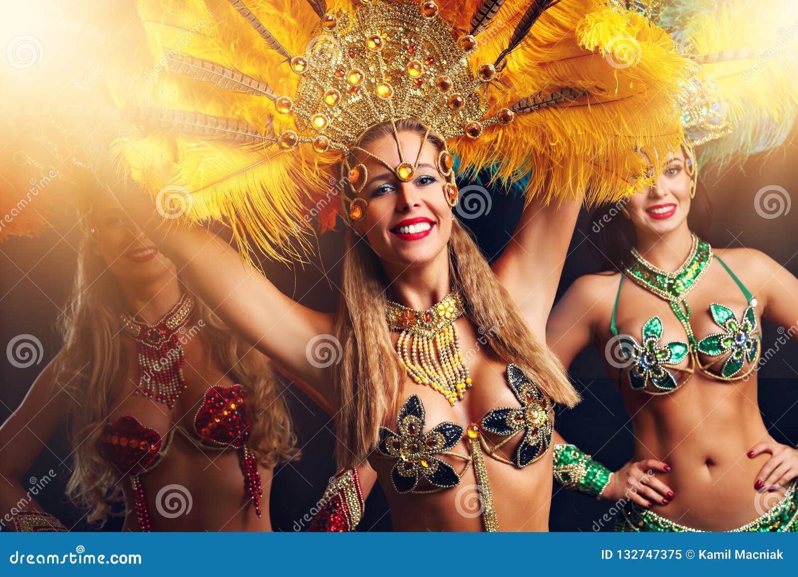Brazilian Women Dancing Samba At Carnival Stock Image Image Of Female Party