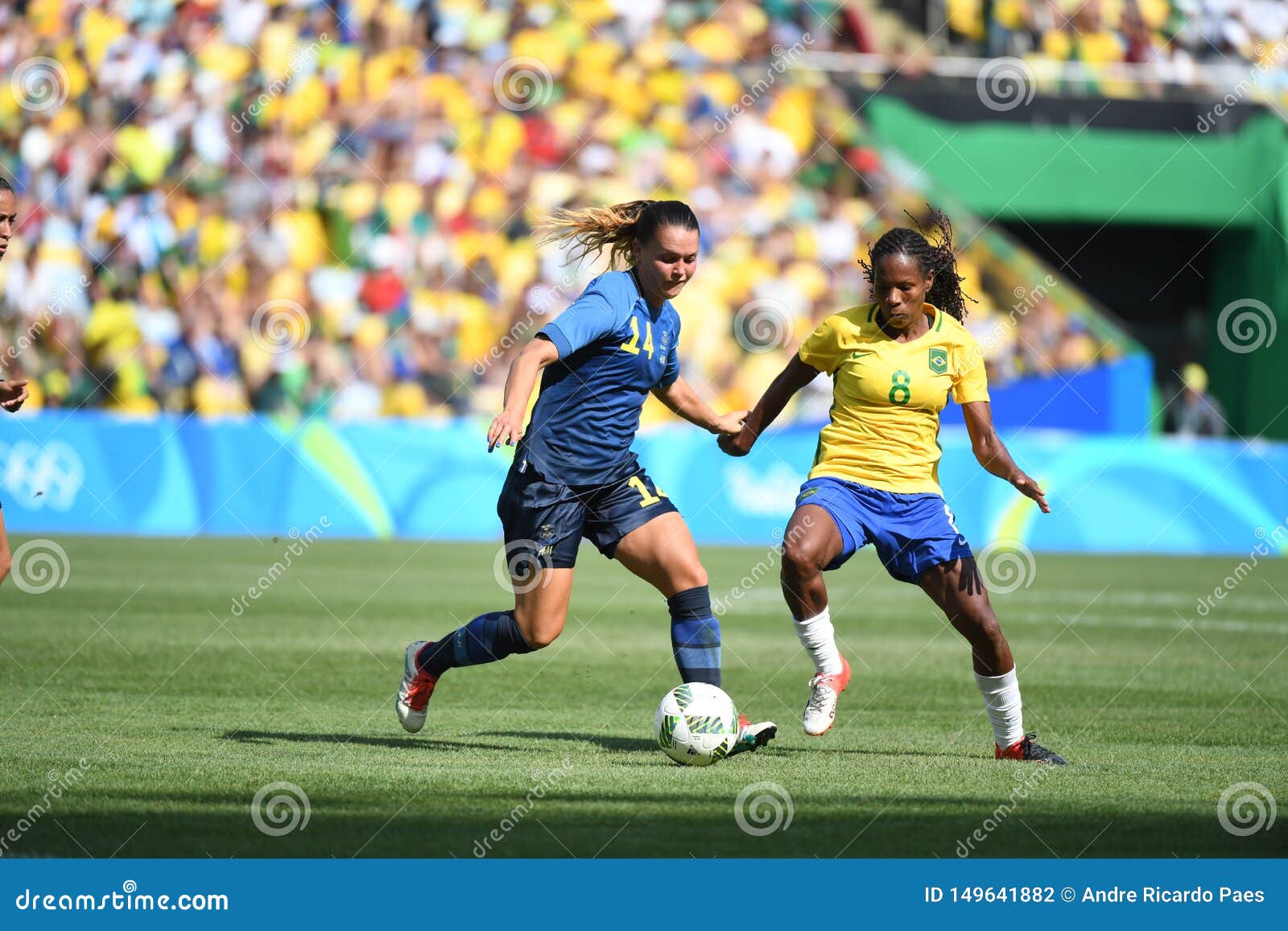 Ladies football brazilian India vs
