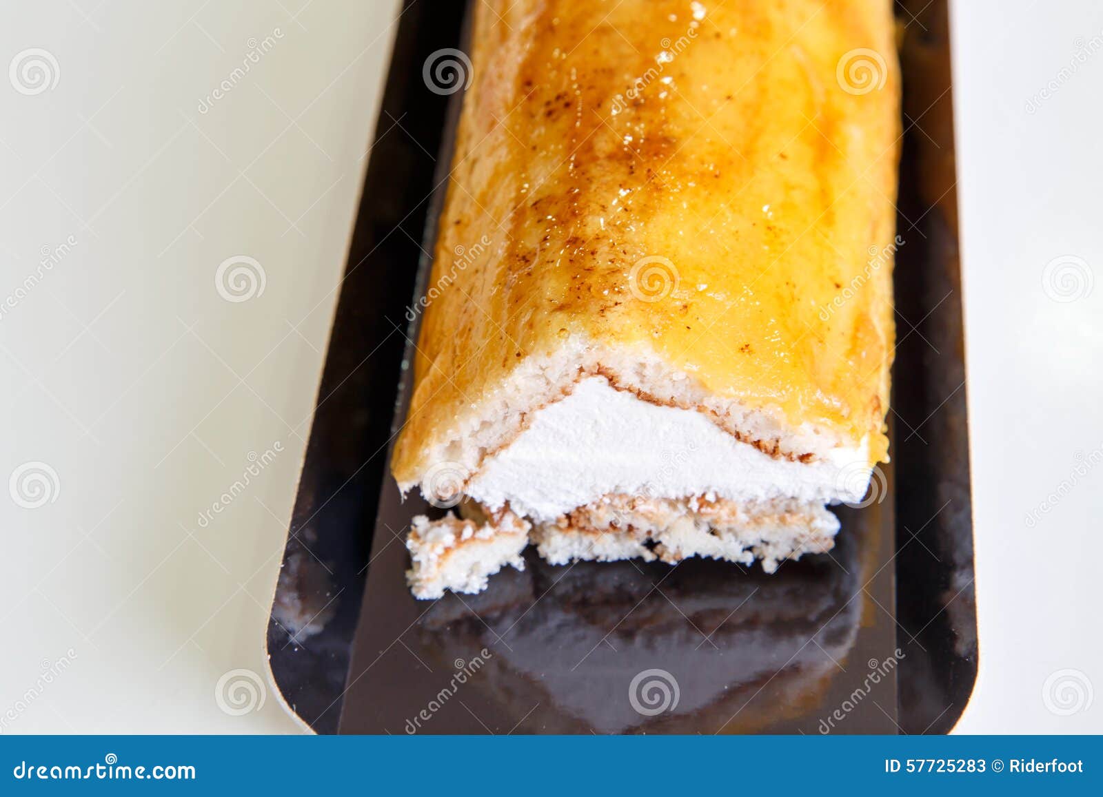 brazo de gitano, typical sweet cake from spain