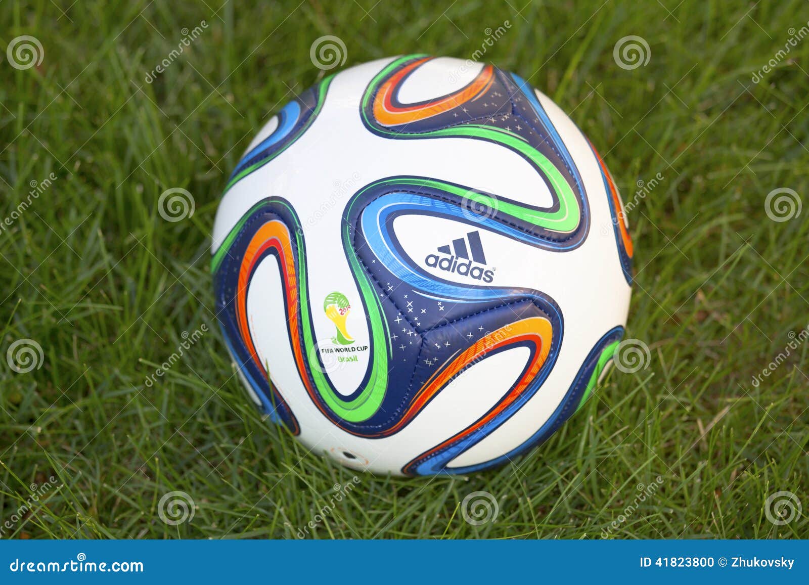 Brazuca Soccer Ball on Grass Editorial Image - Image of orange, grass:  41823800