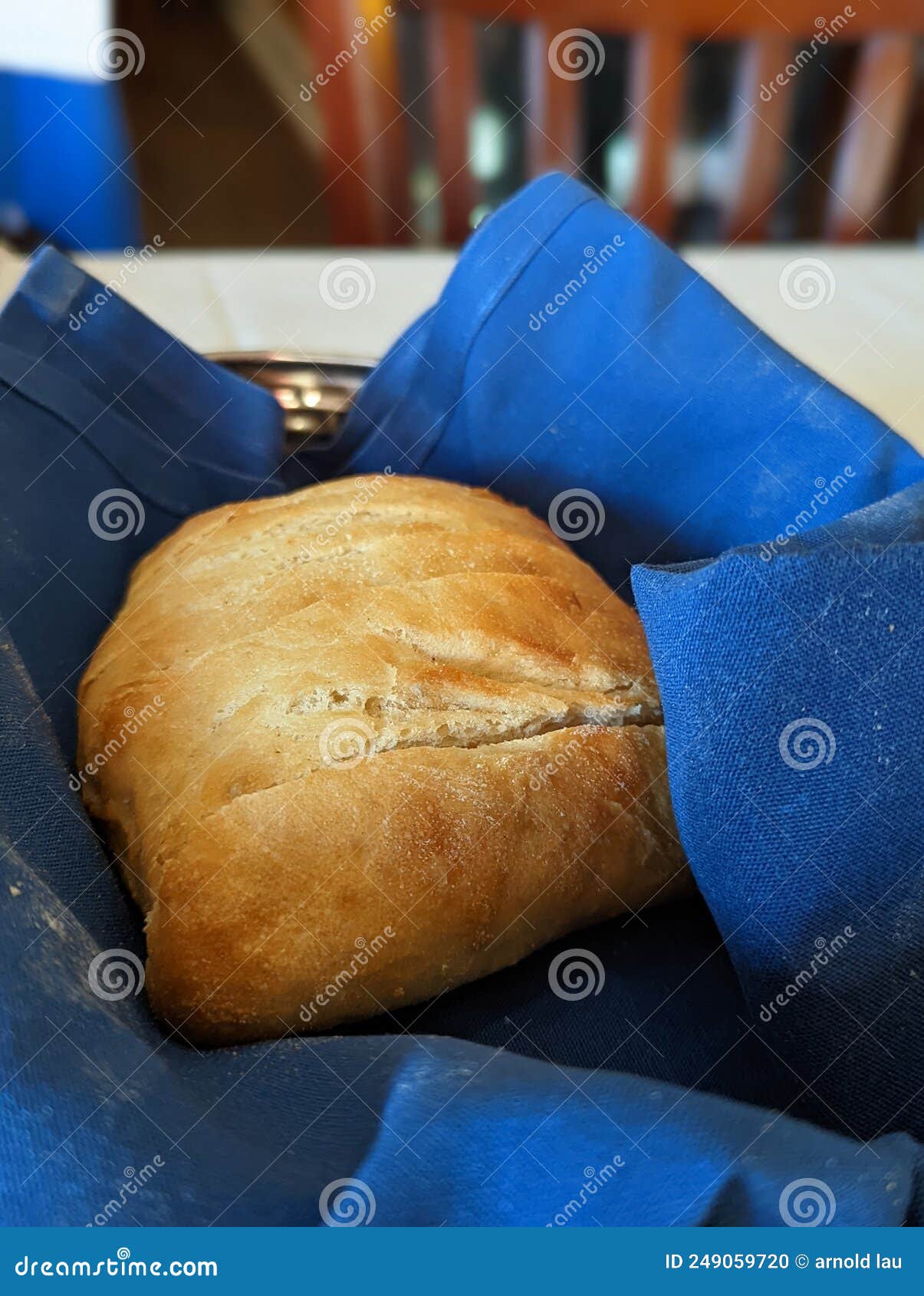 Bread in Basket Warm Toasty Stock Photo Image of icing, snack 249059720