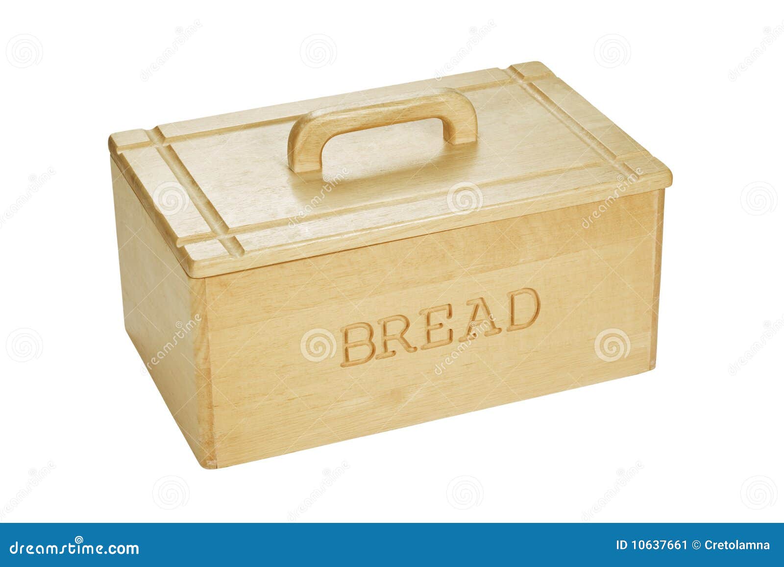 Bread bin. stock image. Image of wooden, white, silo 10637661