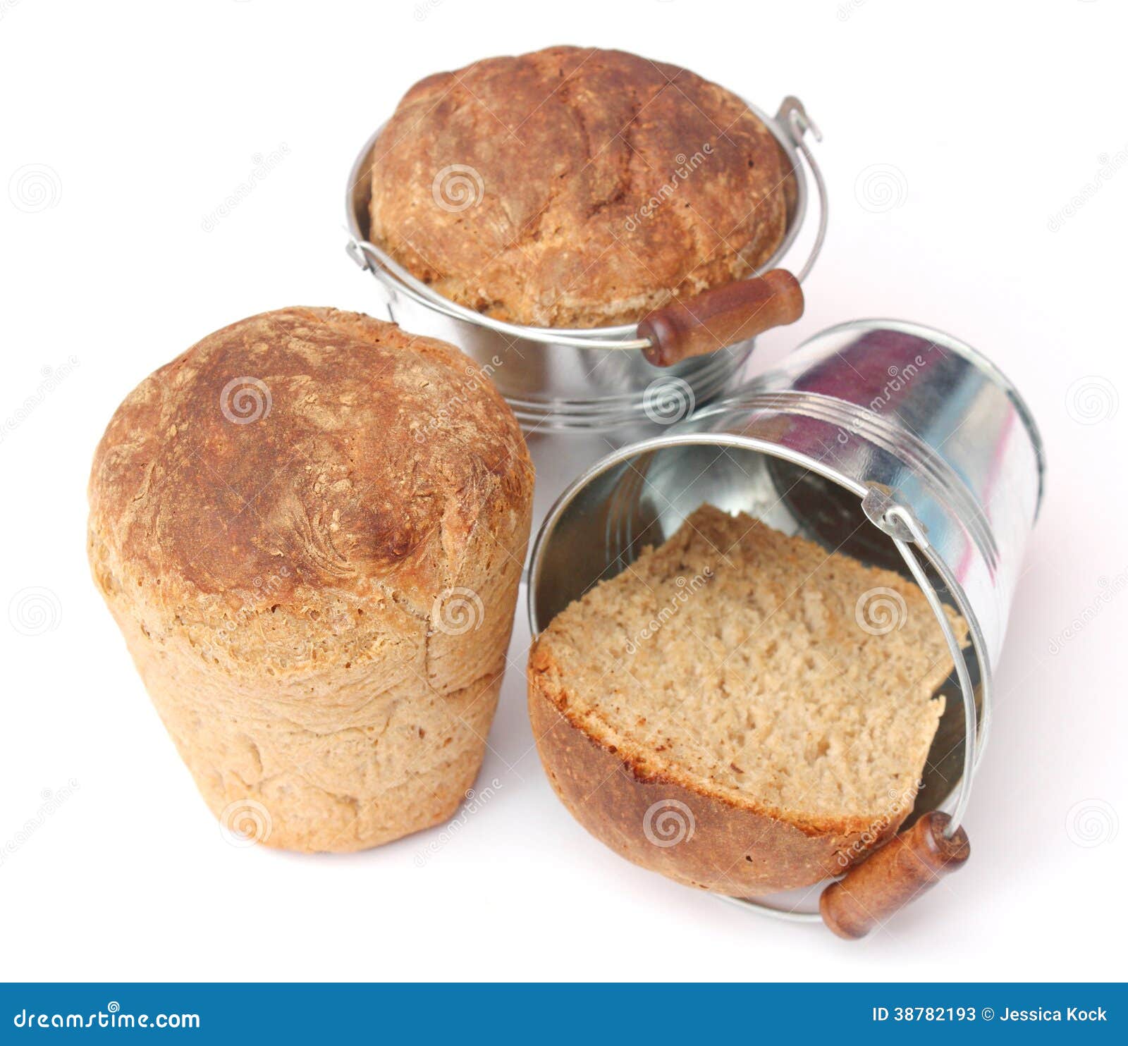 Bread in a bucket stock image. Image of baking, bucket 38782193