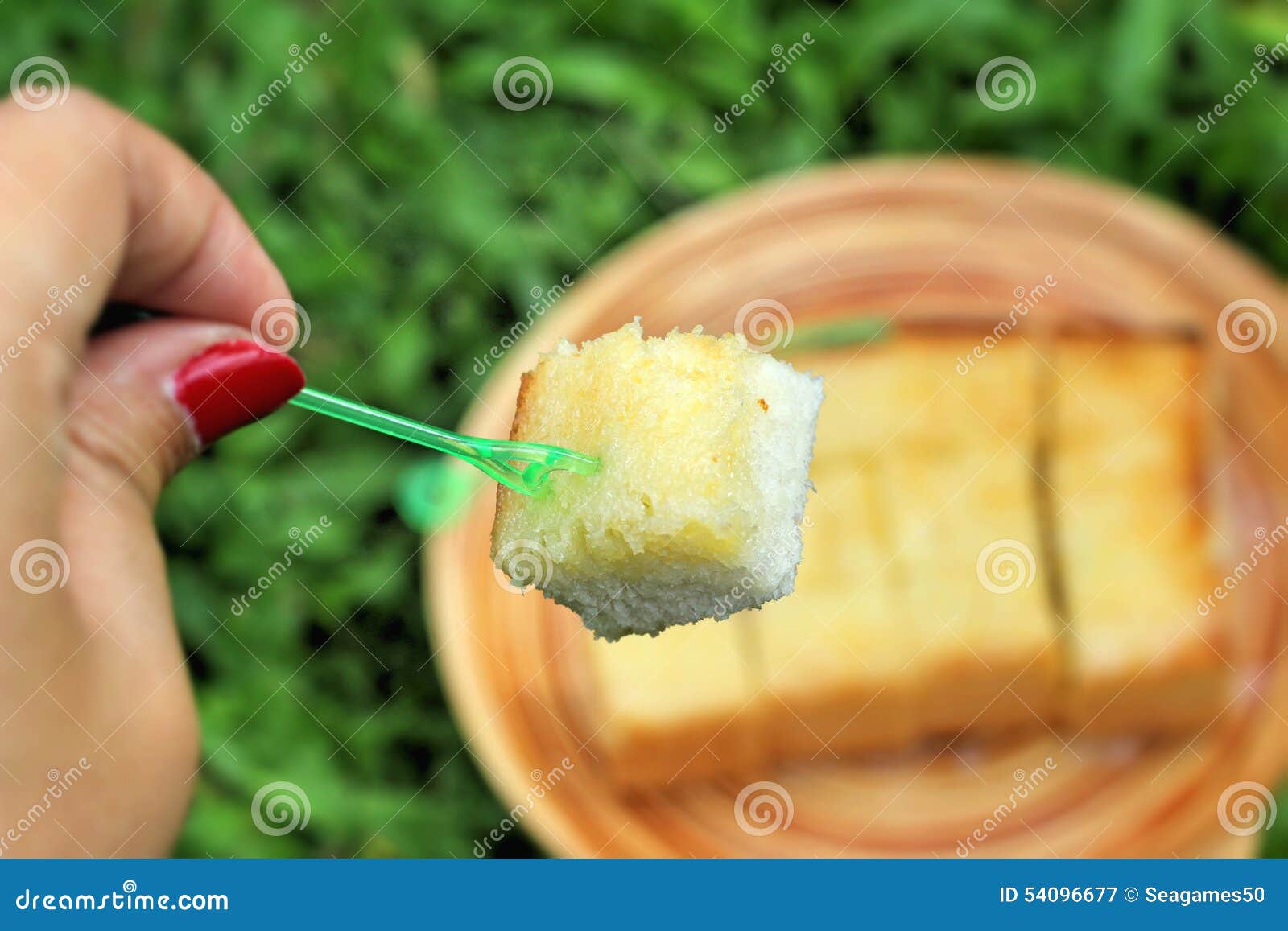 Bread, Butter, Topped Milk with Tasty. Stock Image Image of fried