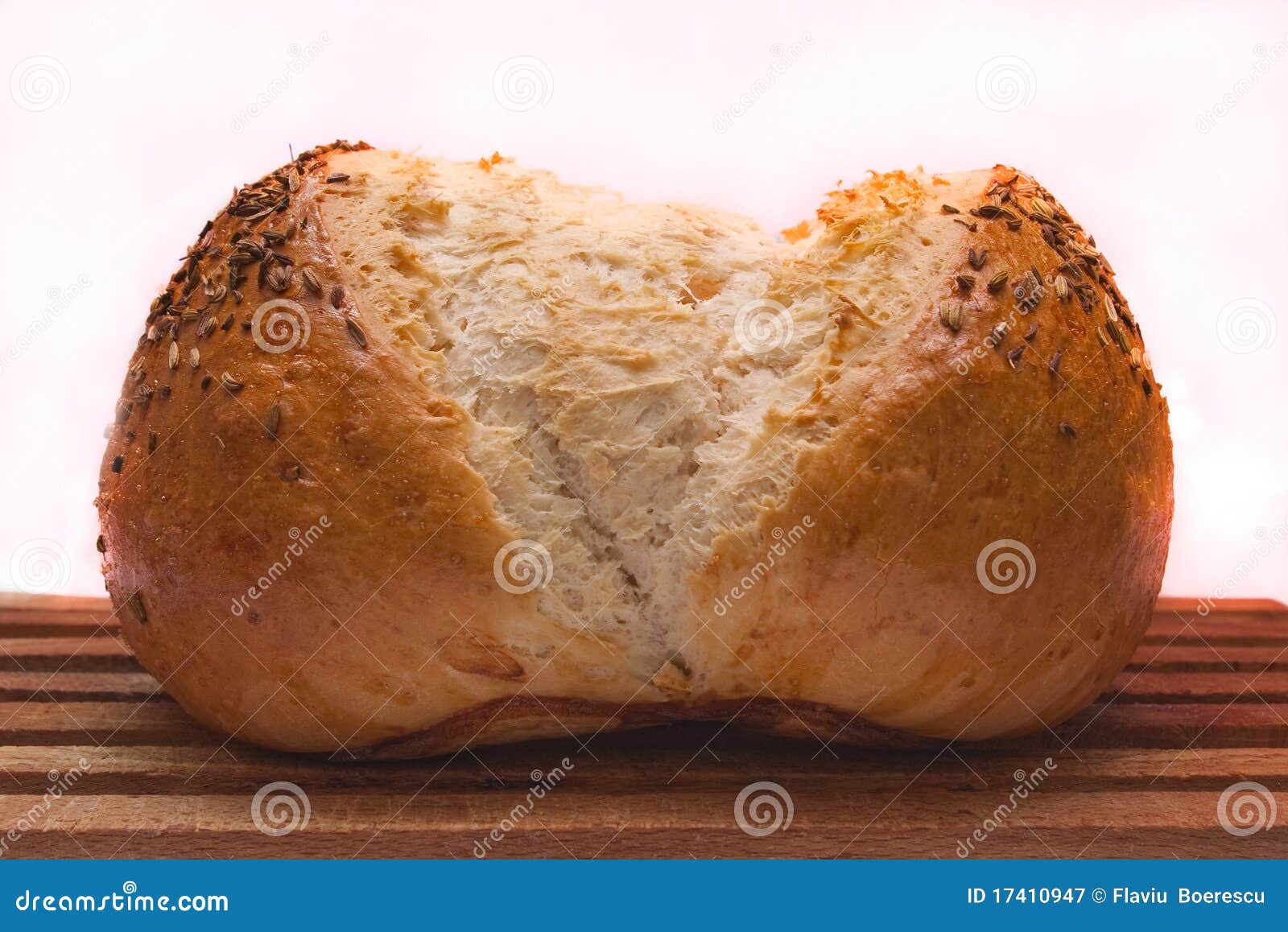 Bread with caraway seeds stock image. Image of delicious 17410947