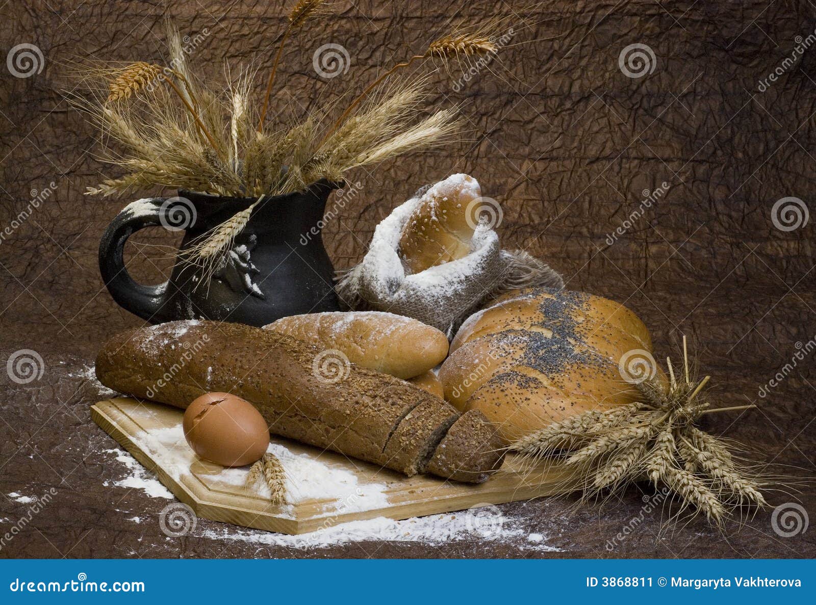 Bread, Cereal, Wheat, Flour and Egg. Stock Image Image of cereal