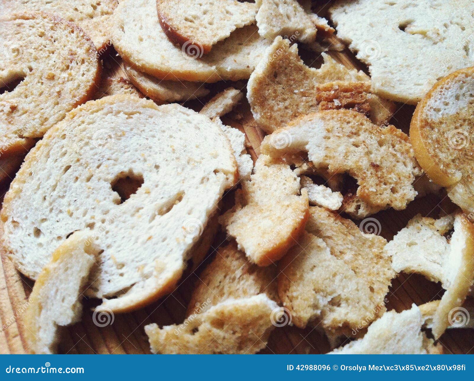 Bread chips stock photo. Image of crunch, rustic, crumb 42988096