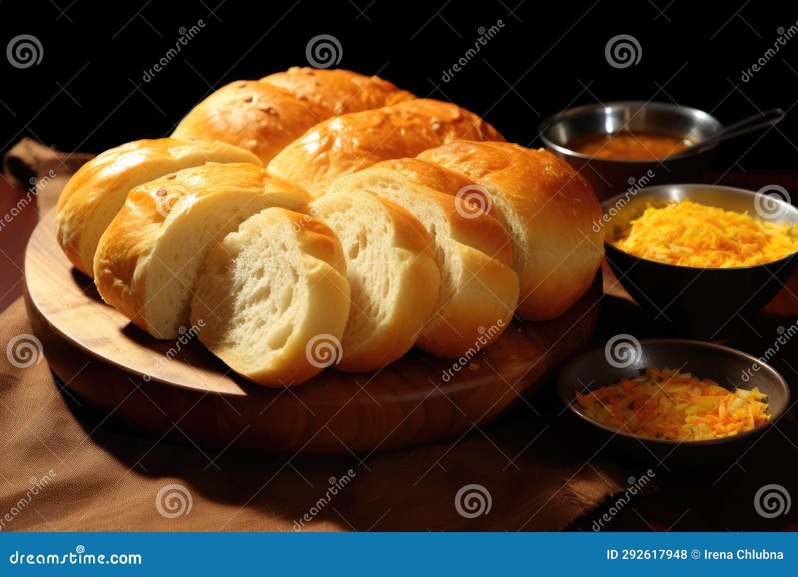 A Bread Cooked Indian Style Stock Illustration - Illustration of