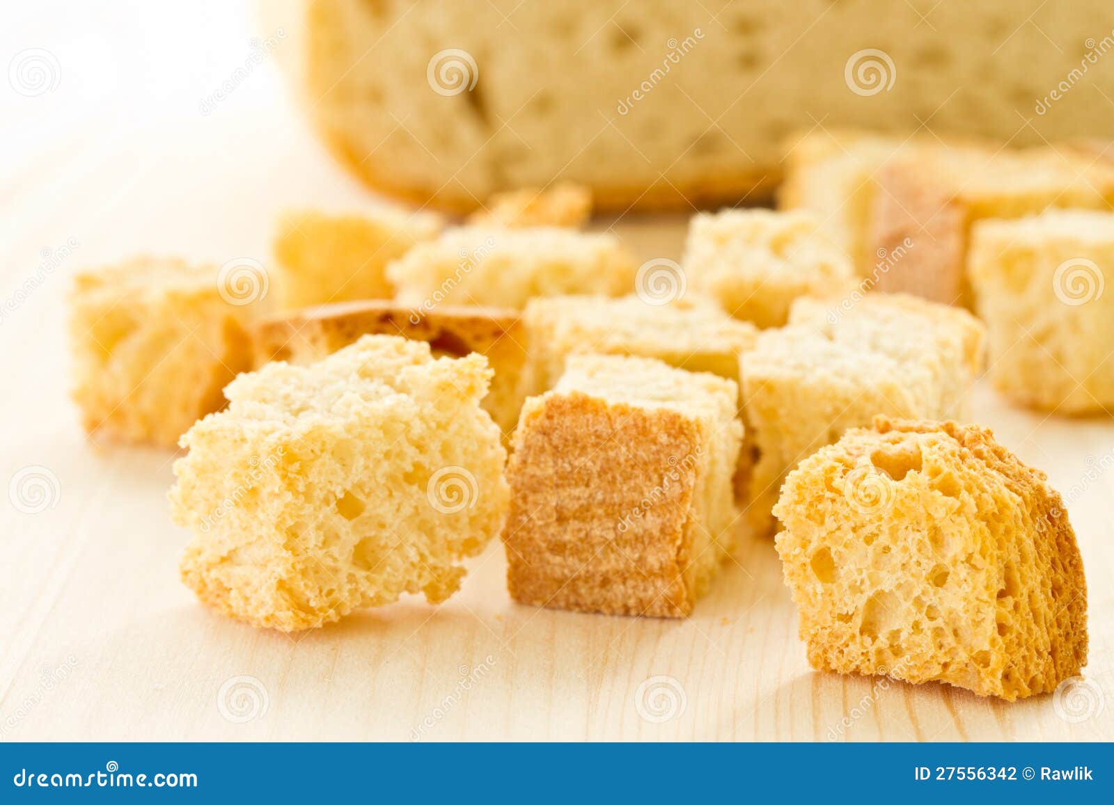 Bread croutons stock photo. Image of healthy, fasting 27556342