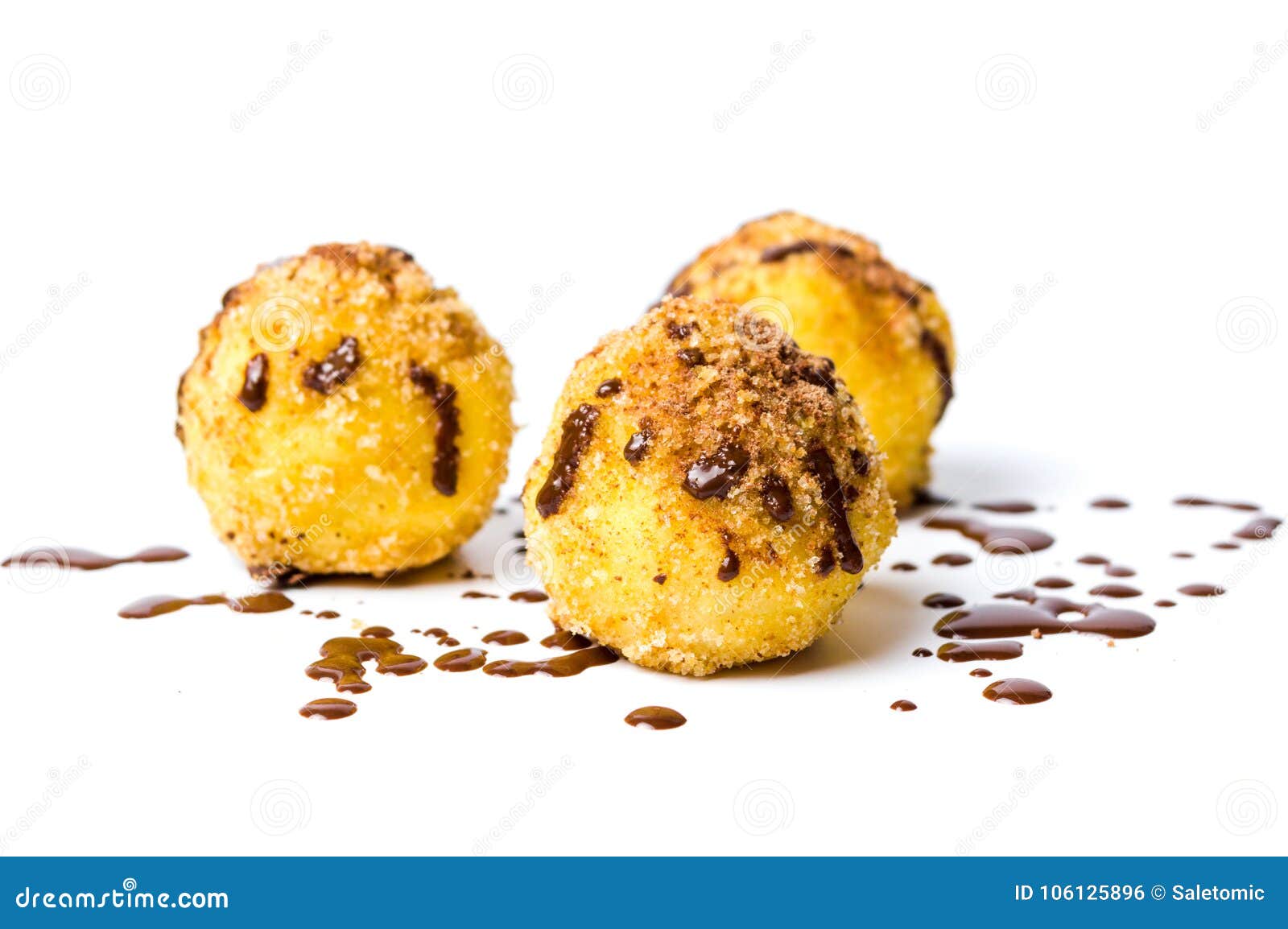 Bread Crumb Dumplings with Chocolate Stock Photo Image of delicious