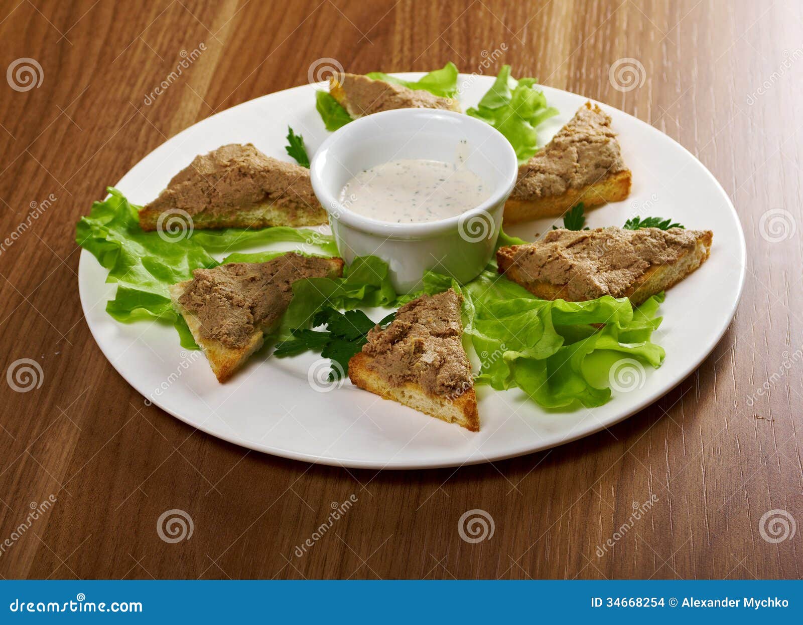 Bread with Delicious Liver Pate Stock Photo Image of spread, hors